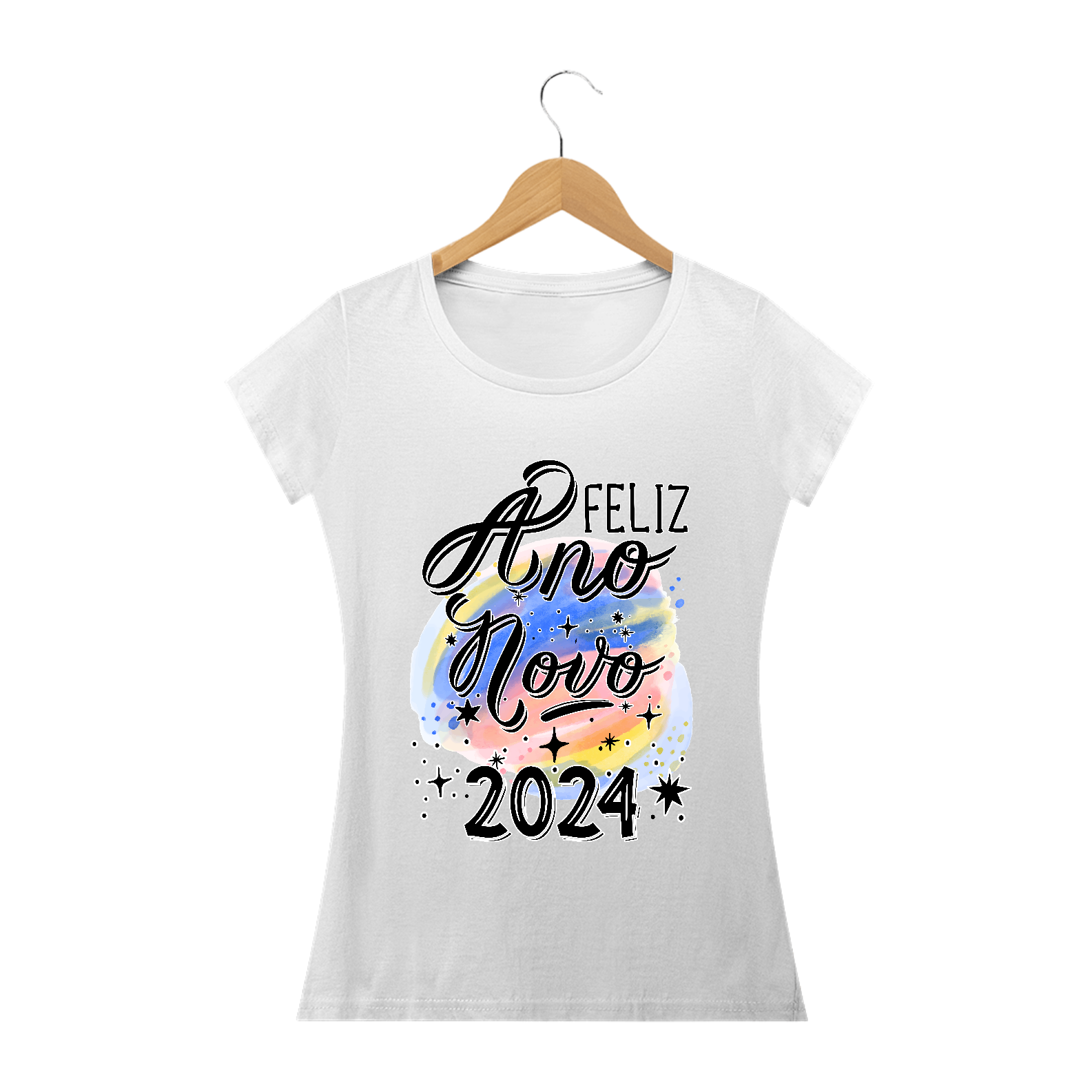 Nome do produto: Baby Long Ano Novo Aquarela 2024