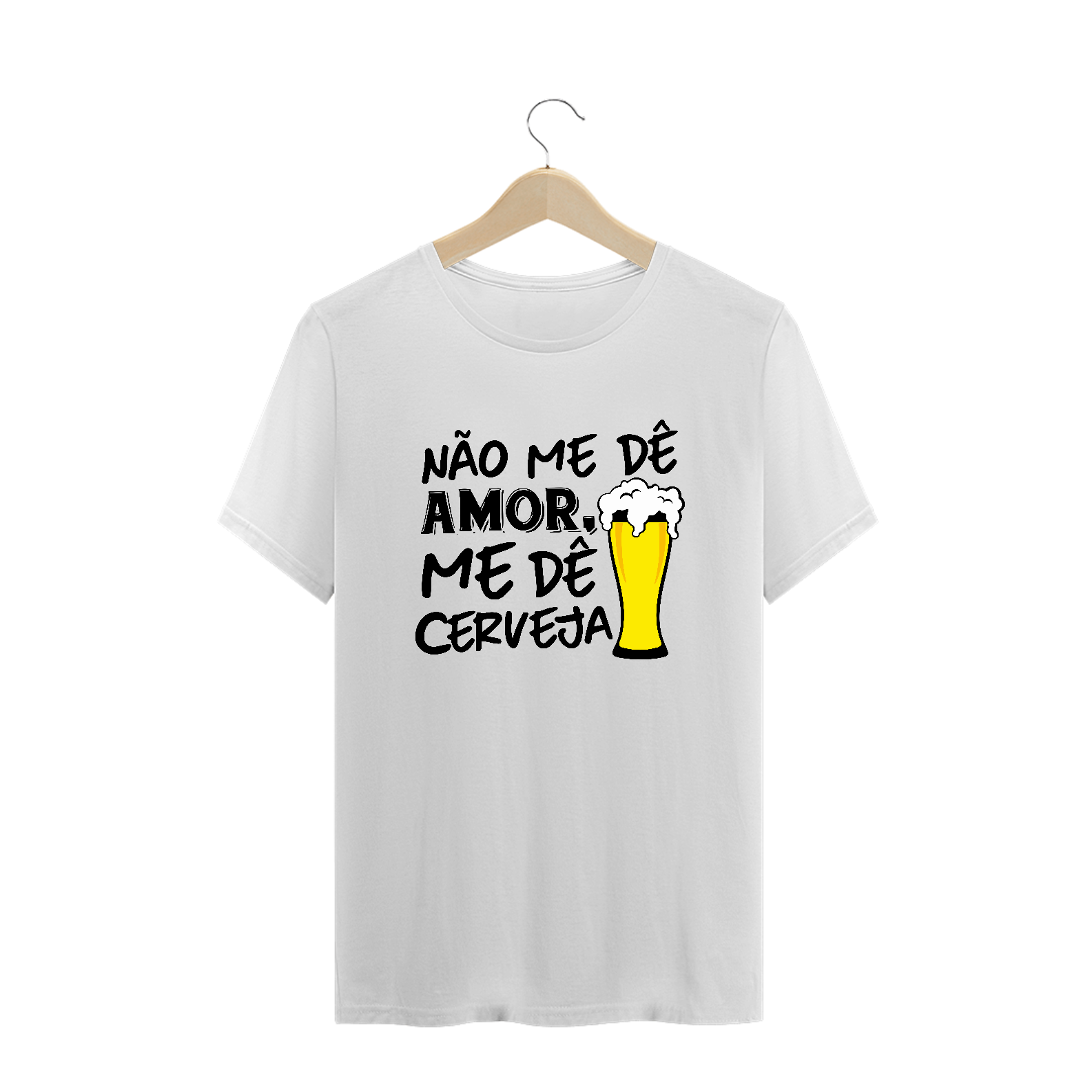 Nome do produto: Camiseta Plus Size Carnaval Me dê Cerveja M02