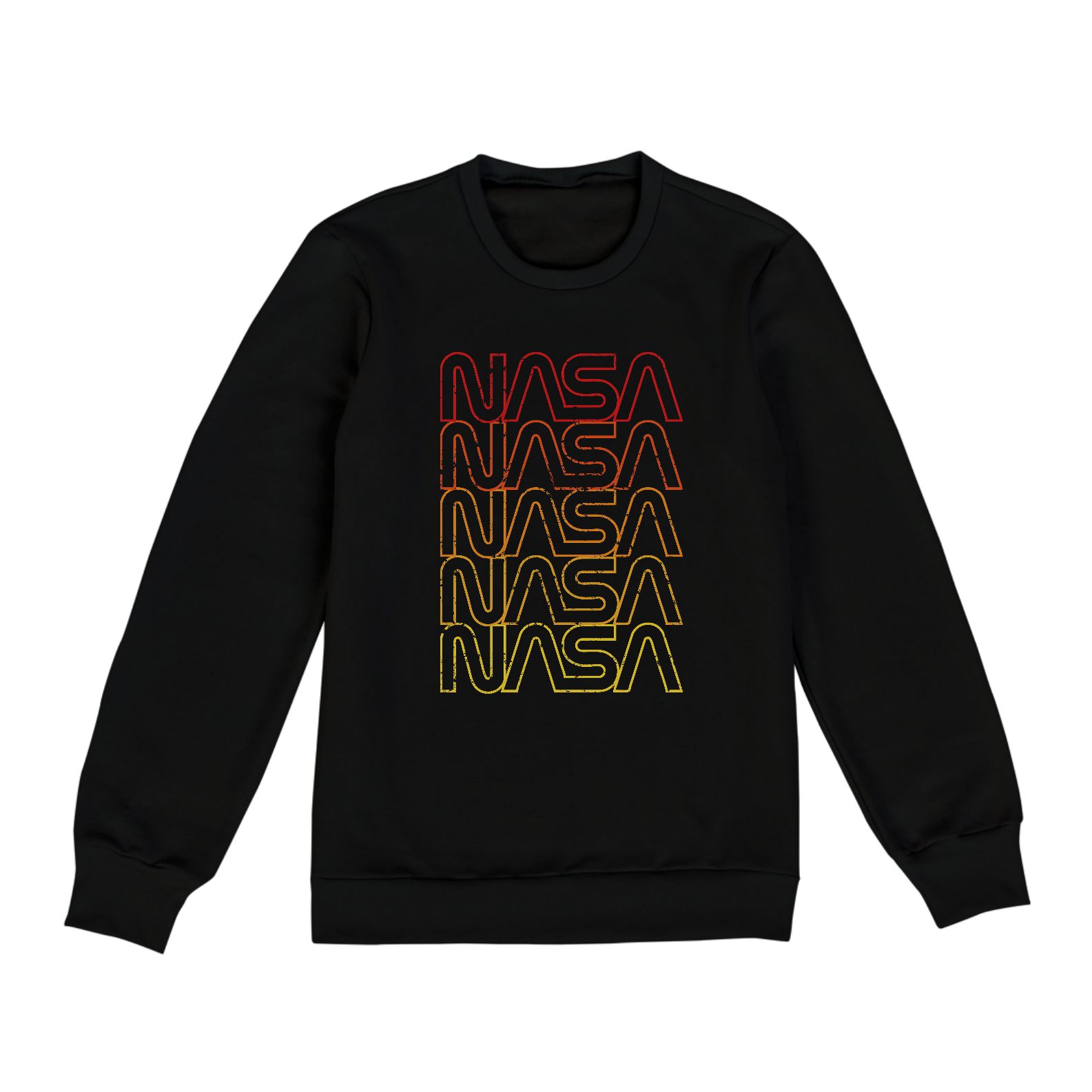 Nome do produto: Moletom Unissex Nasa Logo Arco íris Grunge