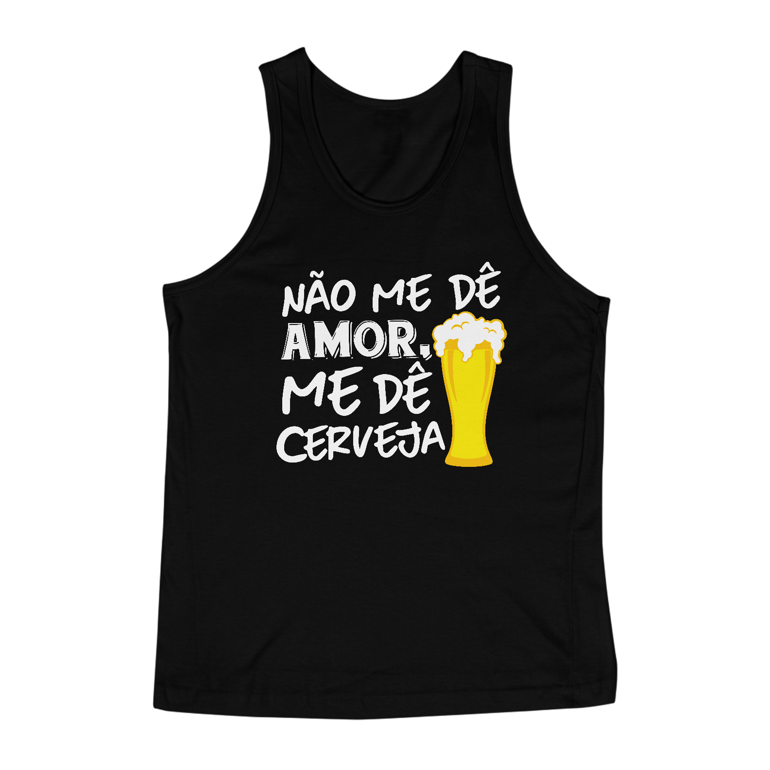 Nome do produto: Regata Carnaval Me Dê Cerveja M01