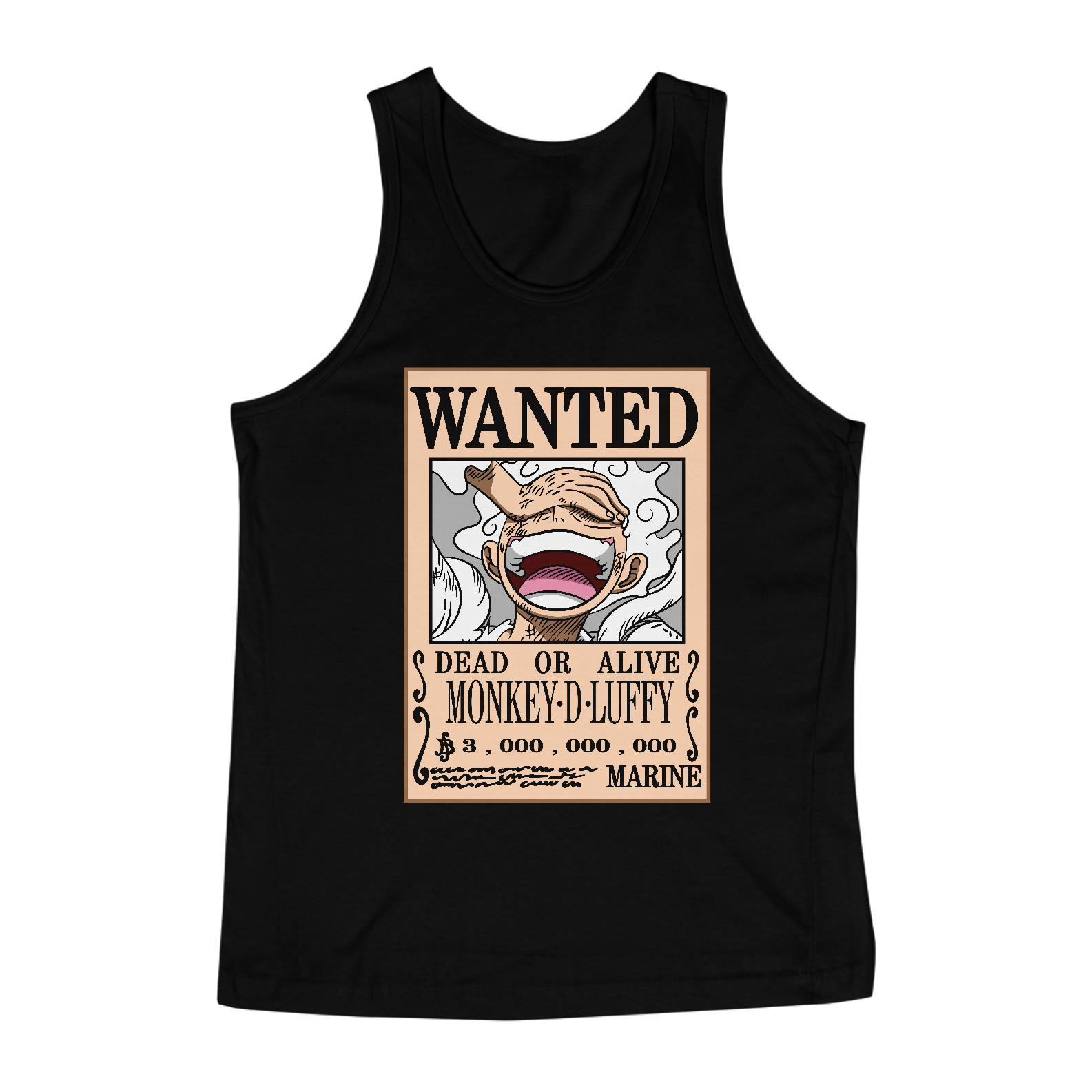 Nome do produto: Regata One Piece Procurado Luffy