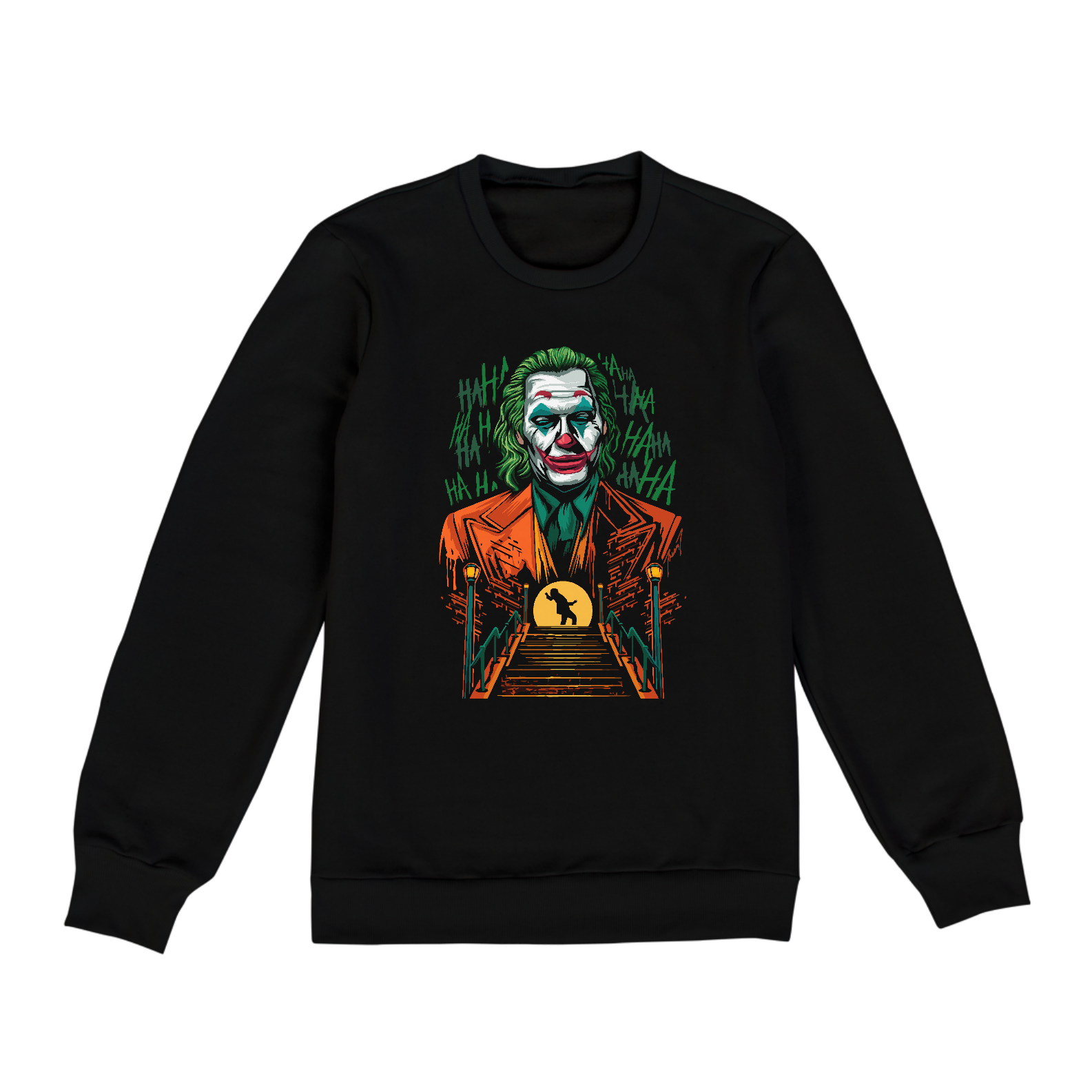 Nome do produto: Moletom Unissex The Joker Escadaria