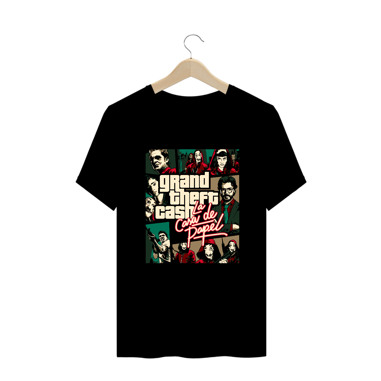 Nome do produto: Camiseta Plus Size La Casa de Papel GTA