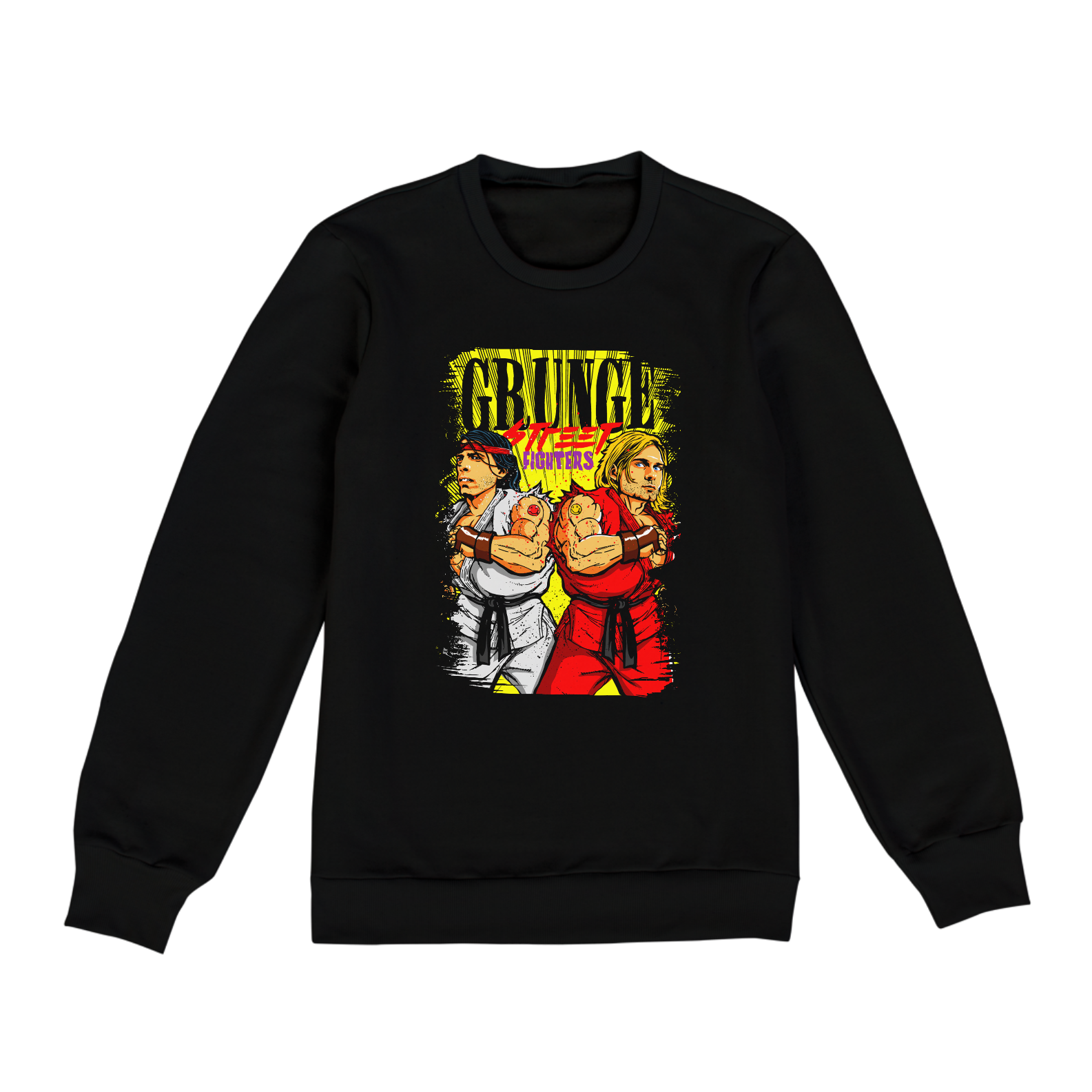 Nome do produto: Moletom Unissex Nirvana Street Fighter