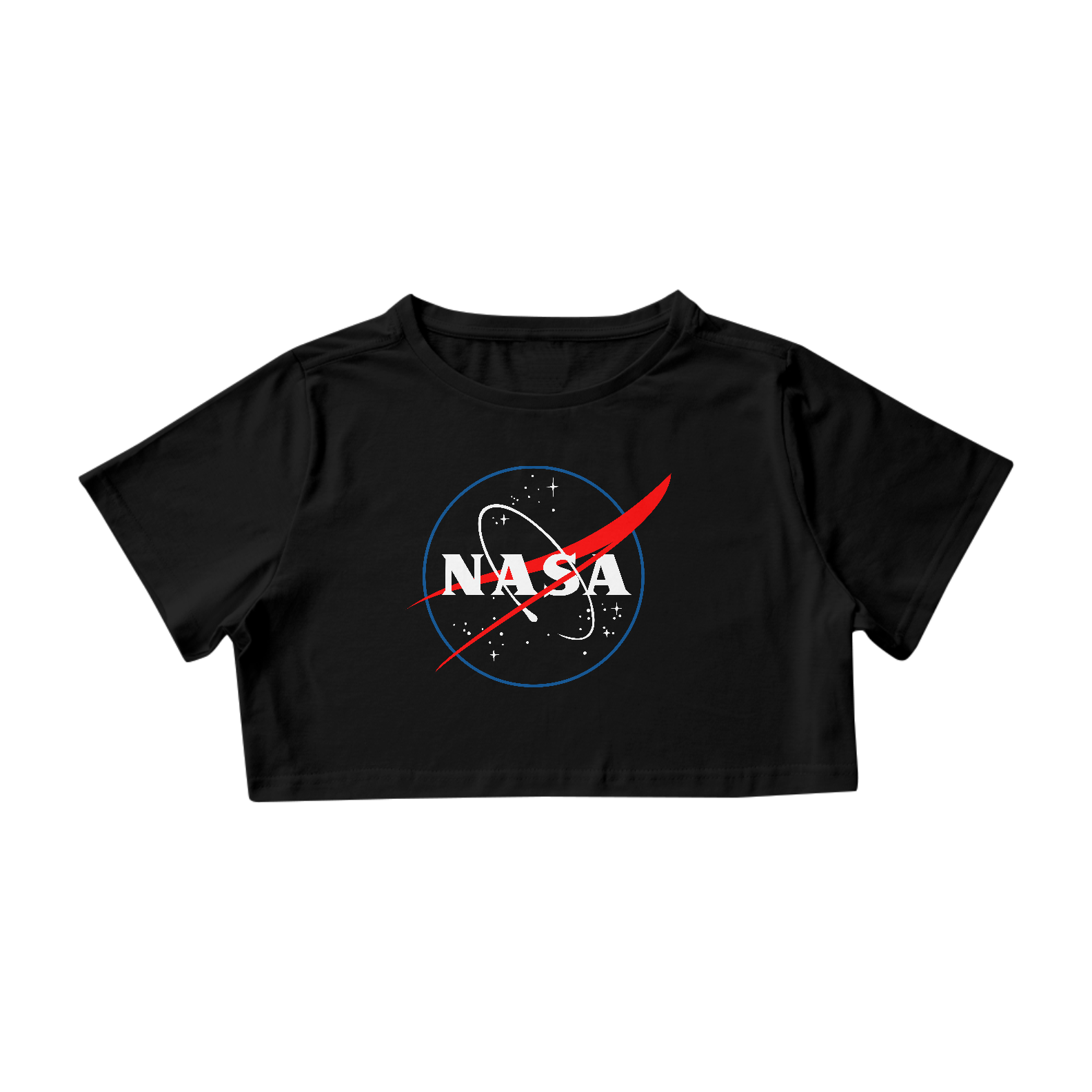Nome do produto: Camisa Cropped Nasa Black