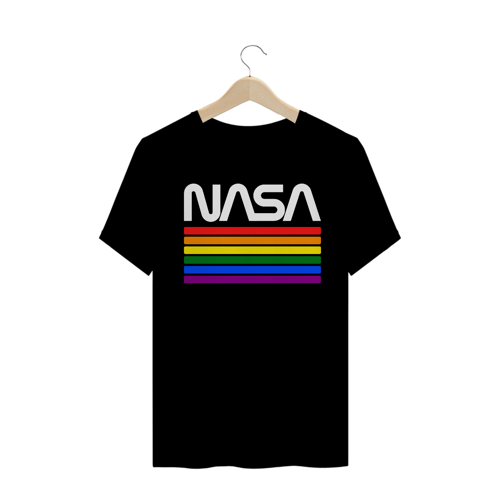Nome do produto: Camiseta Nasa LGBT Arco-Íris
