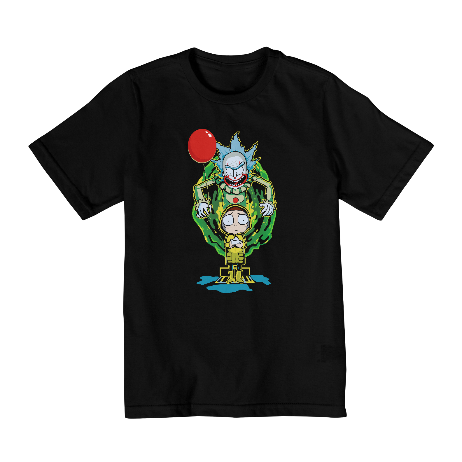 Nome do produto: Camiseta Infantil (2 a 8) Rick and Morty Pennywise