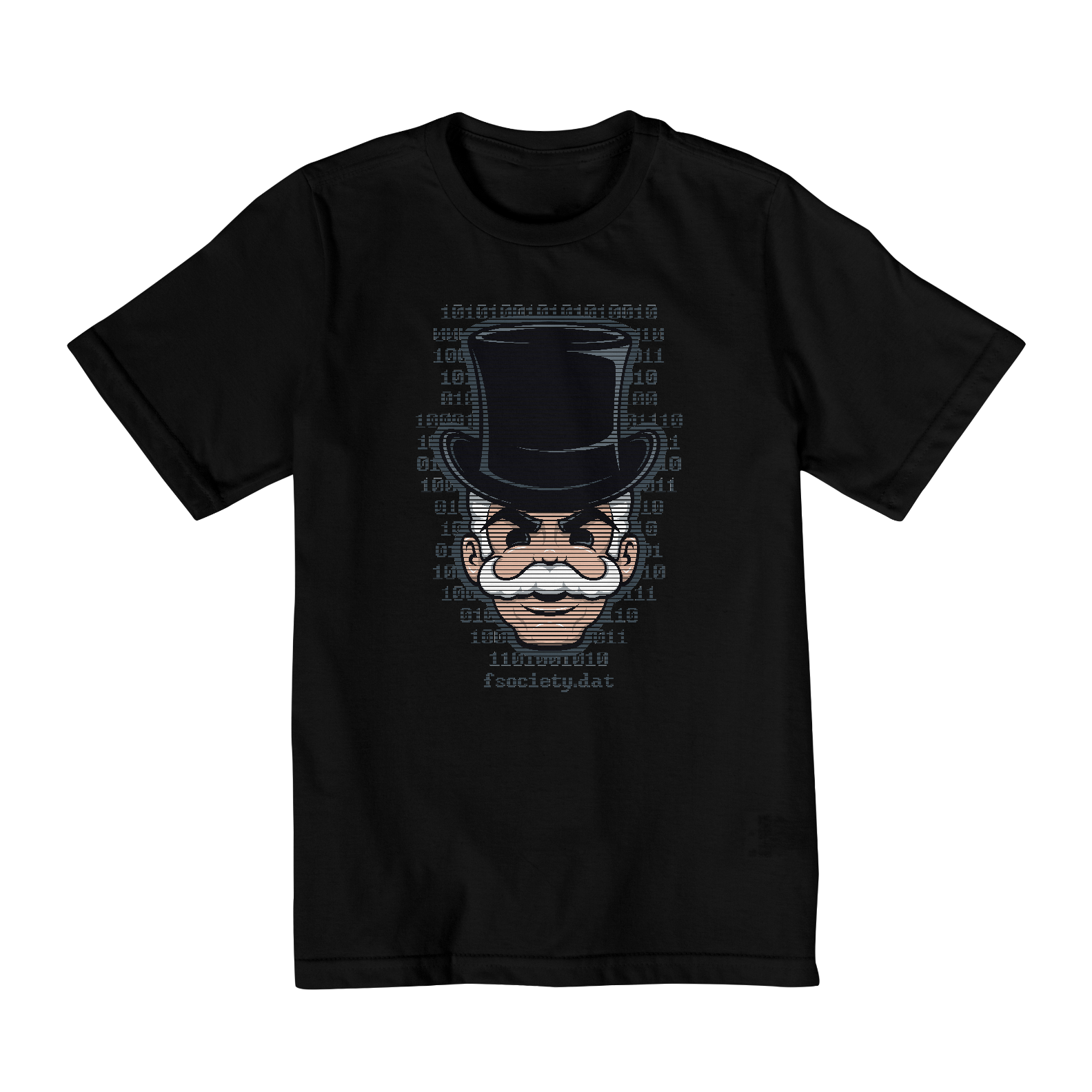 Nome do produto: Camiseta Infantil (2 a 8) Mr. Robot Máscara