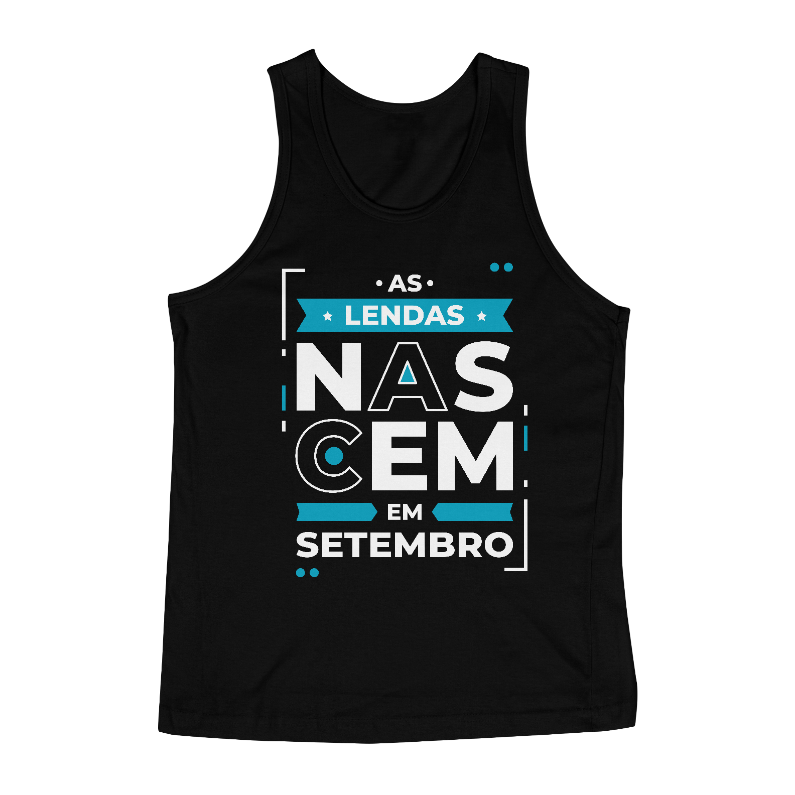 Nome do produto: Regata Lendas Nascem em Setembro Modernas