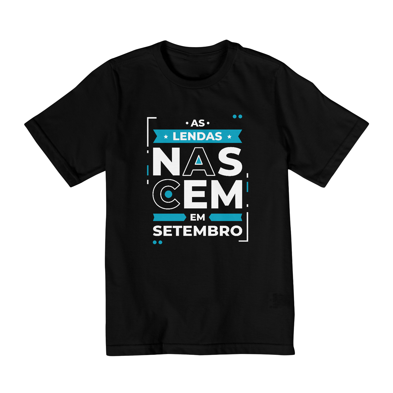 Nome do produto: Camiseta Infantil (2 a 8) Lendas Nascem em Setembro Modernas