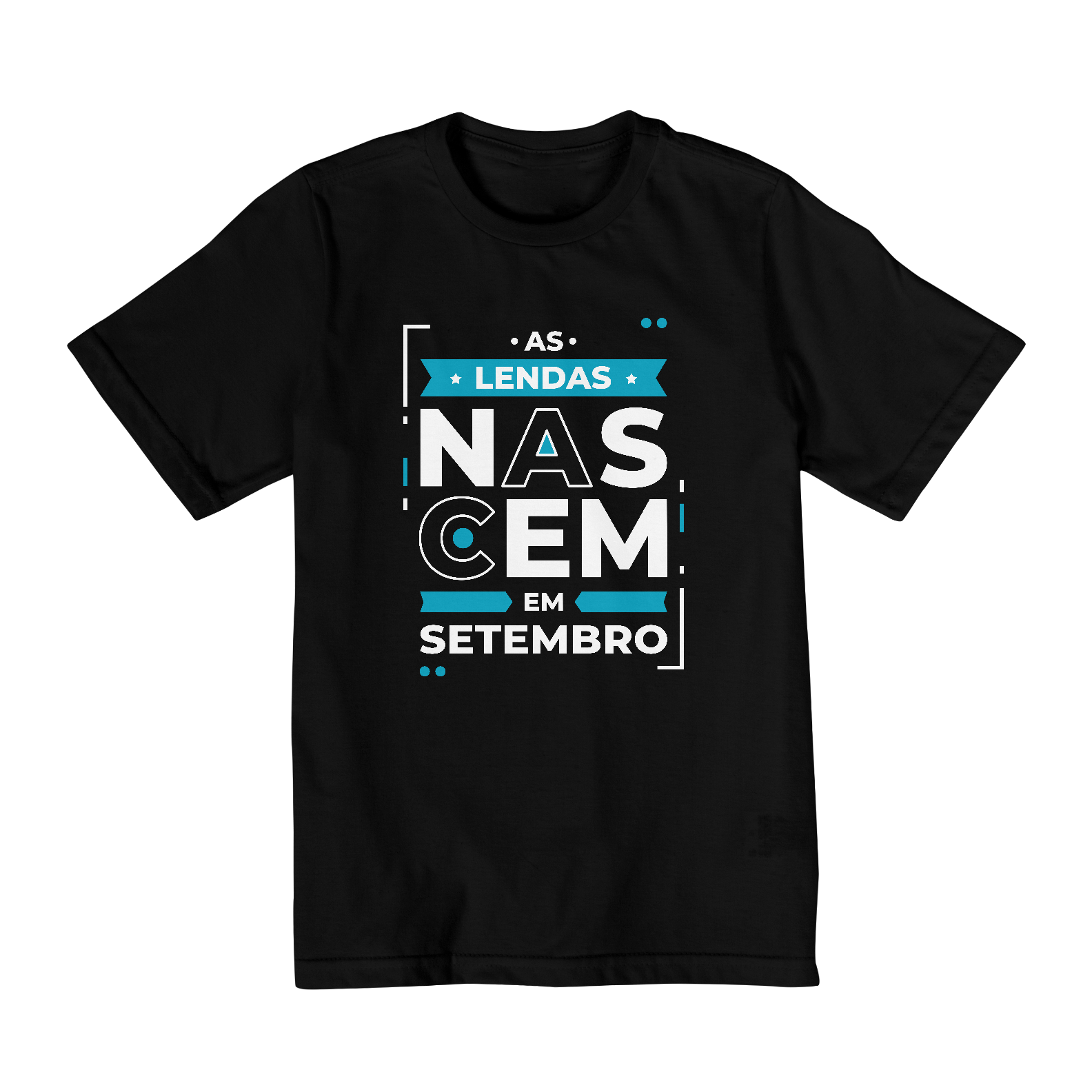 Nome do produto: Camiseta Infantil (10 a 14) Lendas Nascem em Setembro Modernas