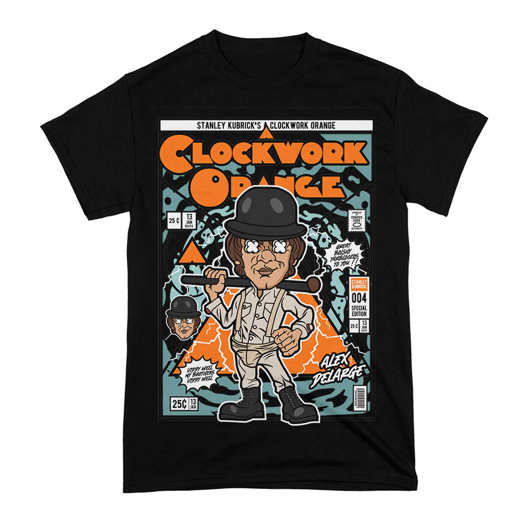 Nome do produto: Camiseta Alex Delarge Laranja Mecânica