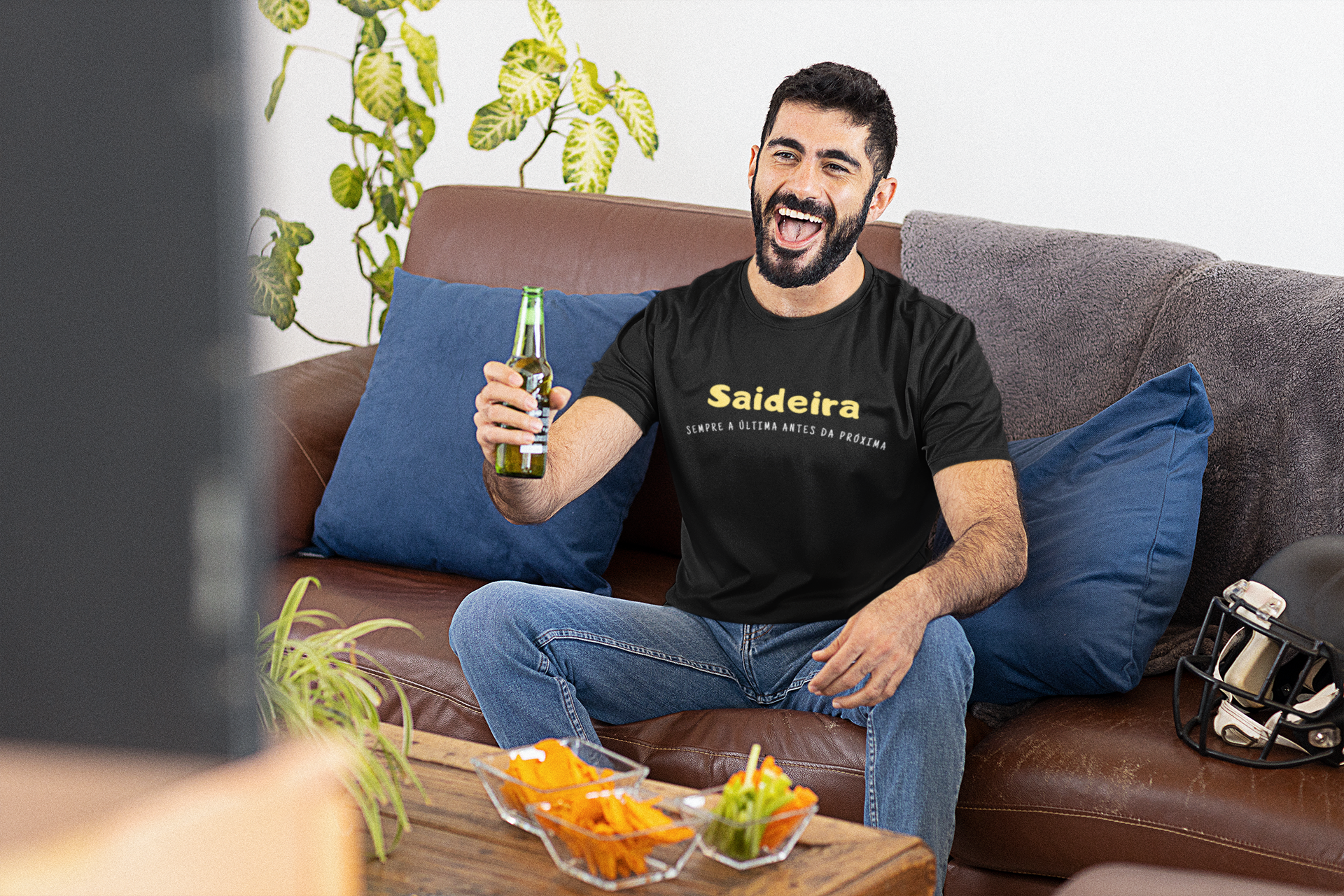 Camiseta Masculina Buteco - Saideira, sempre a ultima antes da próxima