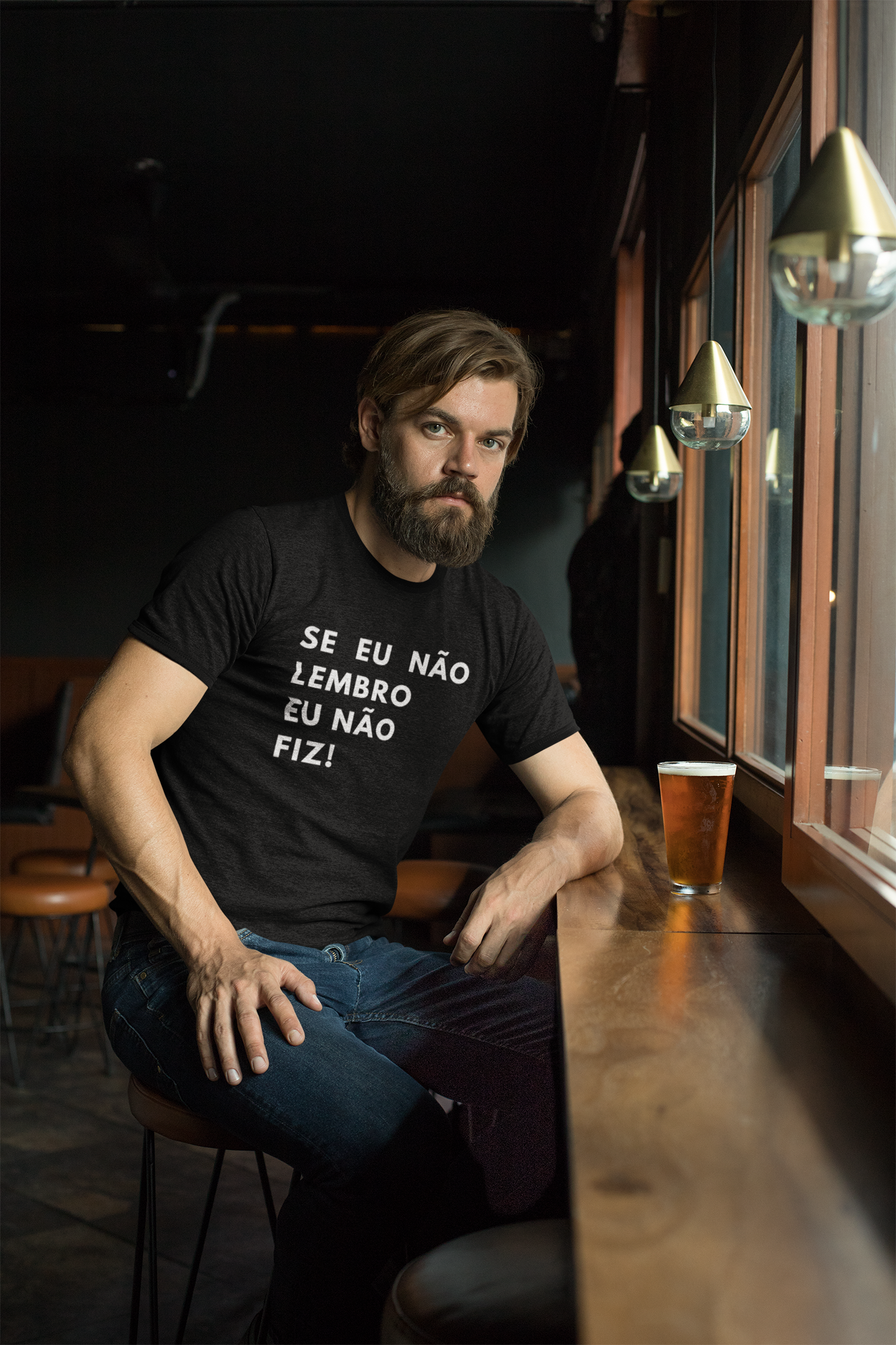 Camiseta Masculina Buteco - Se eu não lembro eu não fiz!