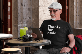 Camiseta Masculina Buteco - Thanks for nada