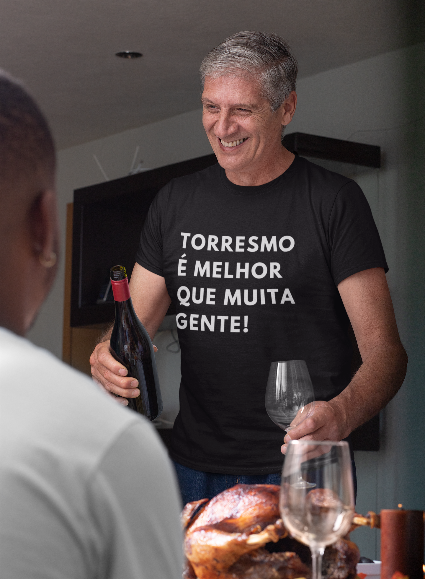 Camiseta Masculina Buteco - Torresmo é melhor do que muita gente!