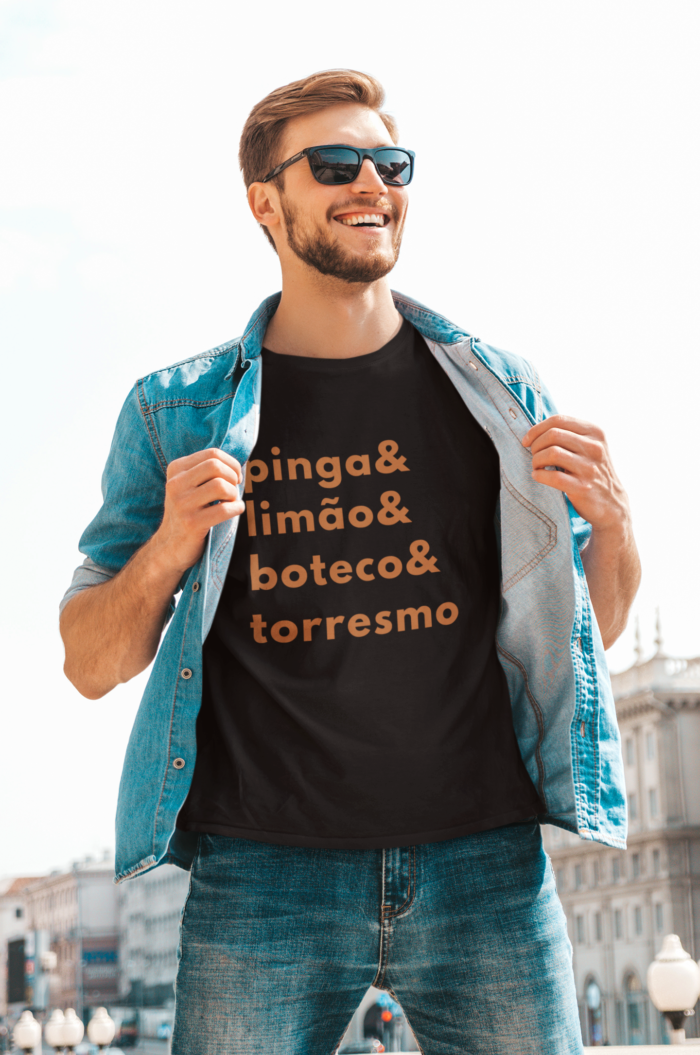 Nome do produto: Camiseta Masculina Buteco - Pinga & Limão & Boteco & Torresmo
