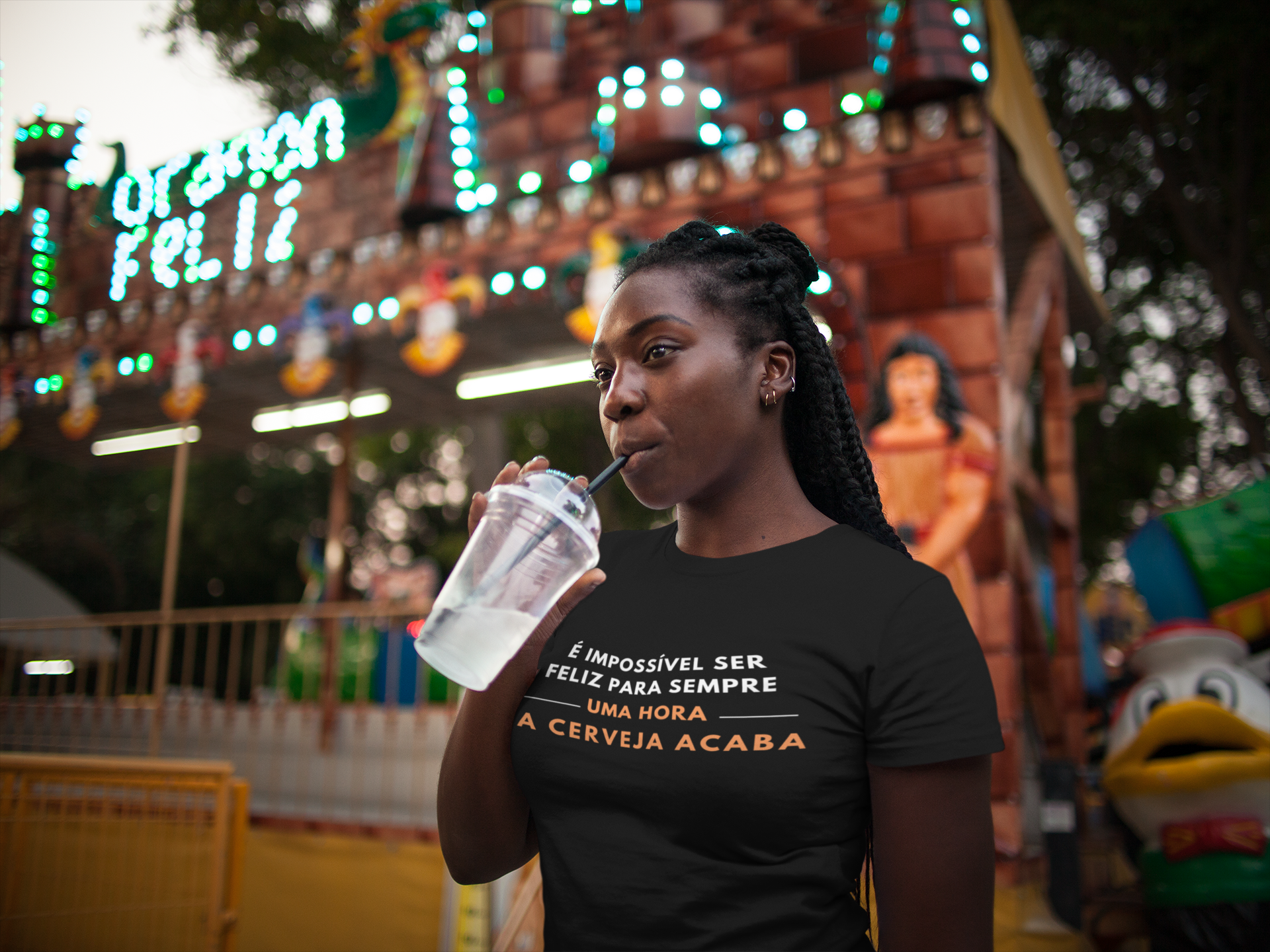 Camiseta Feminina Buteco - Impossível ser feliz