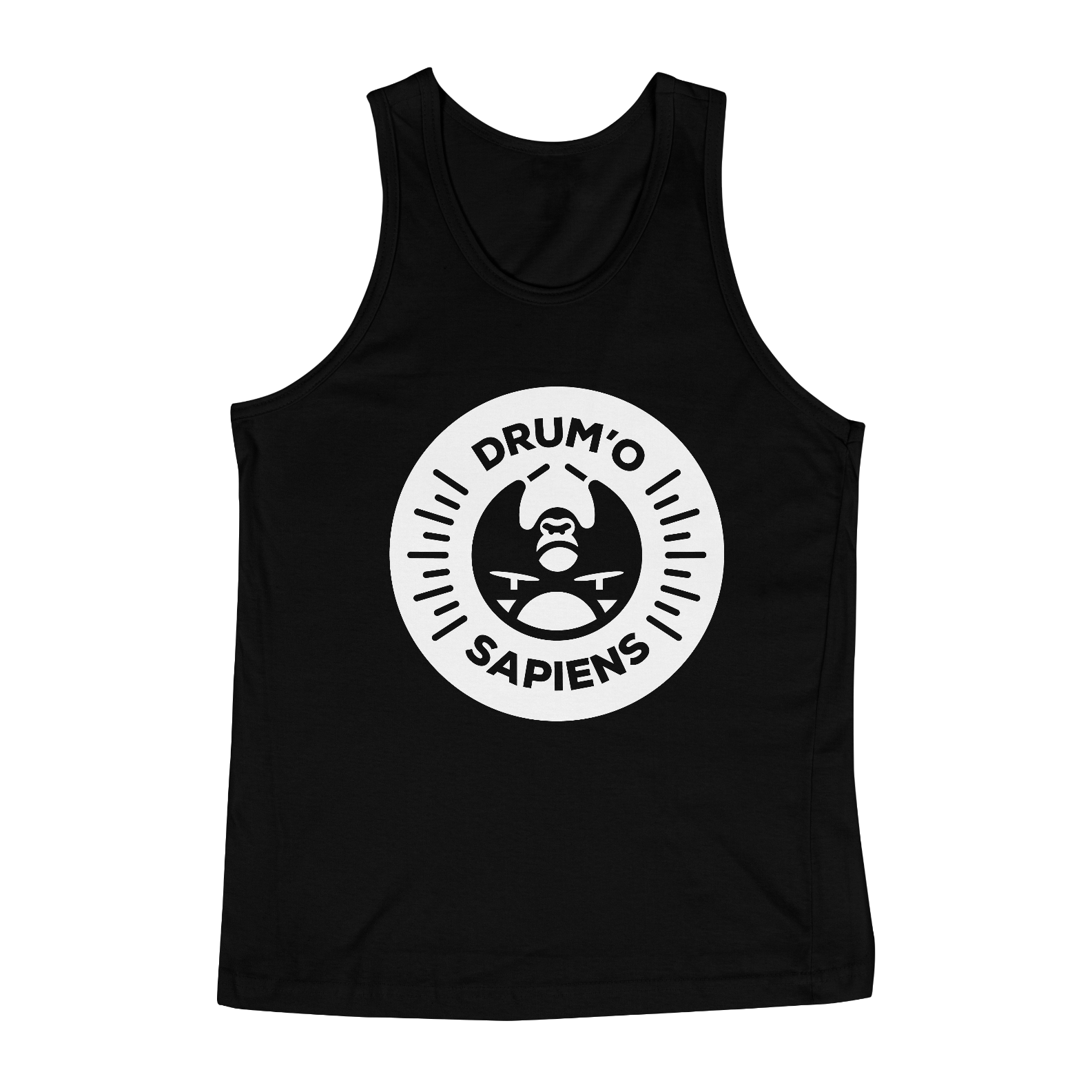 Nome do produto: Regata Preta Drum\'o Sapiens (c/ nome)