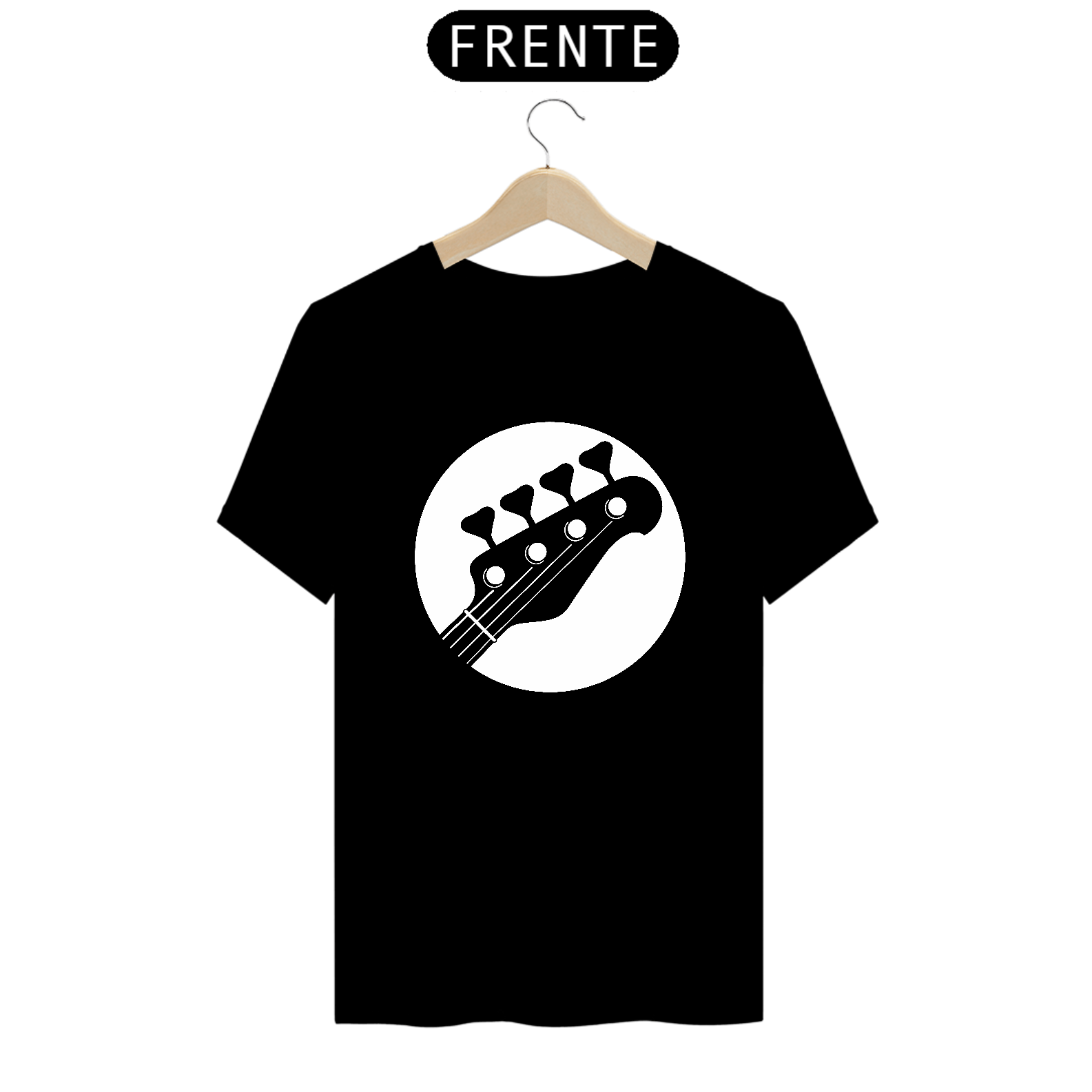 Nome do produto: Headstock Baixo (preta / cores escuras)