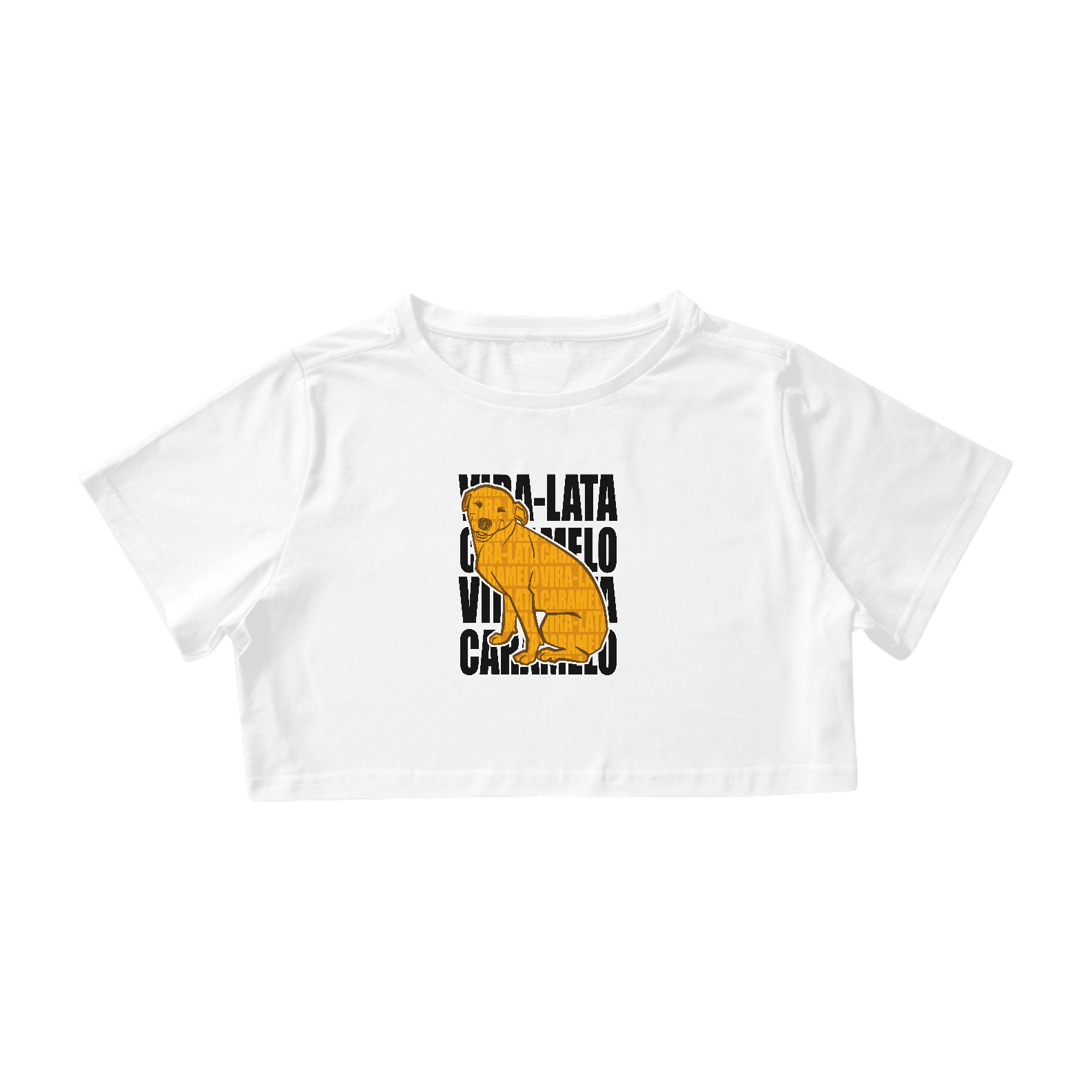 Nome do produto: Camiseta Cropped Vira-Lata Simpaticão 2