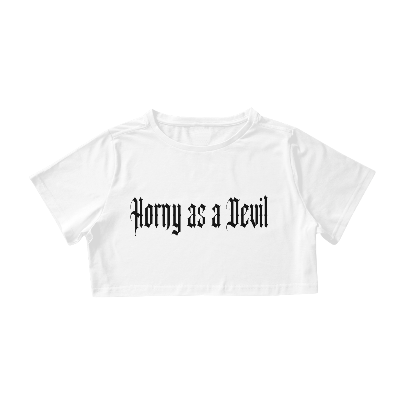 Nome do produto: Horny as a Devil Cropped branca