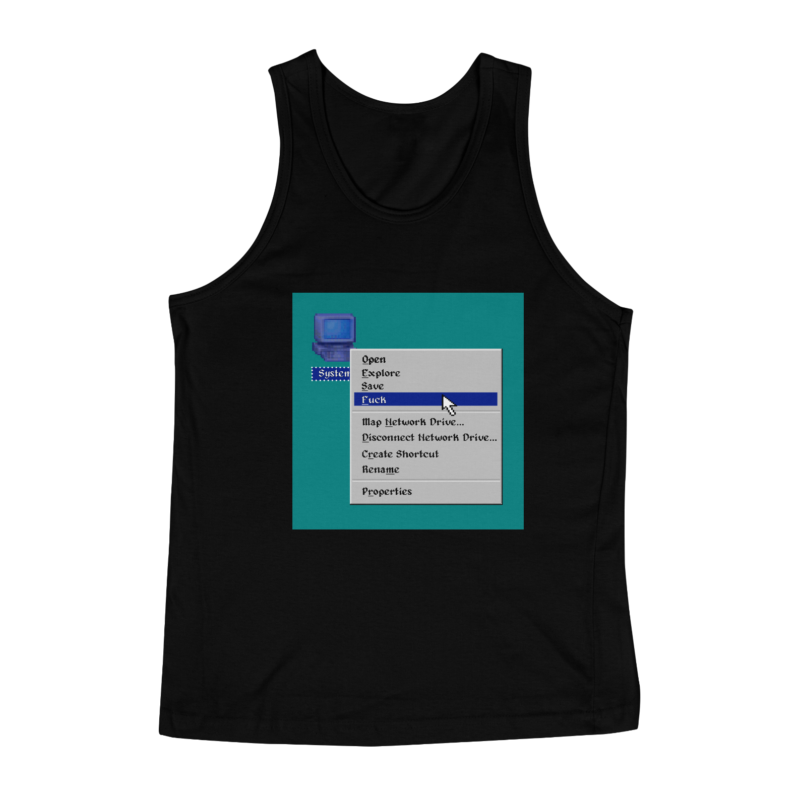 Nome do produto: Fuck the System32 regata