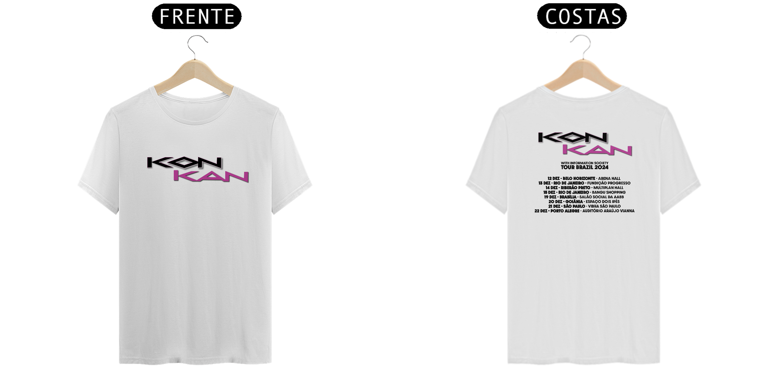 CAMISETA OFICIAL KON KAN TOUR 2024 - FRENTE & COSTA 