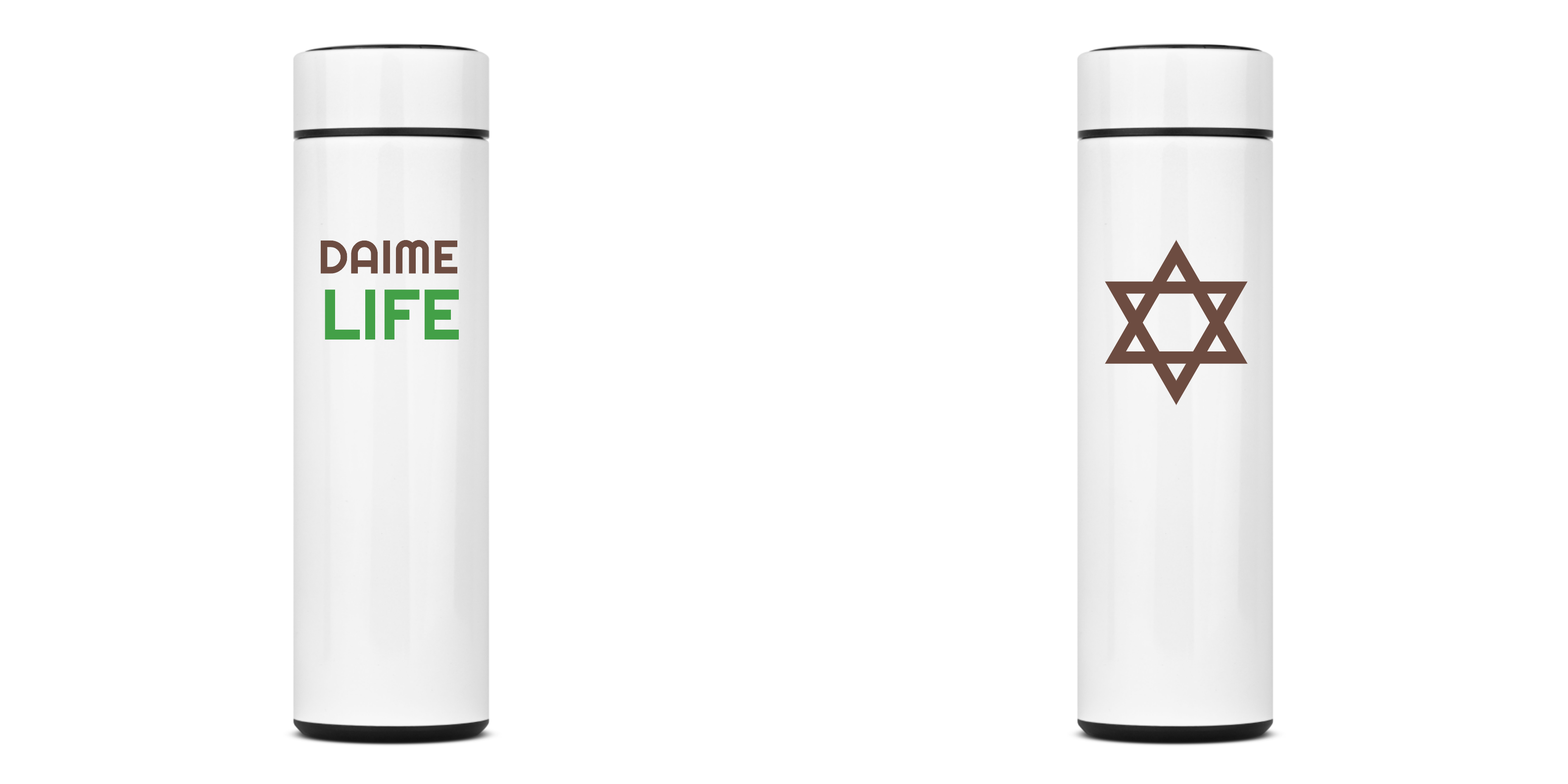 Nome do produto: Garrafa Térmica com display Santo Daime