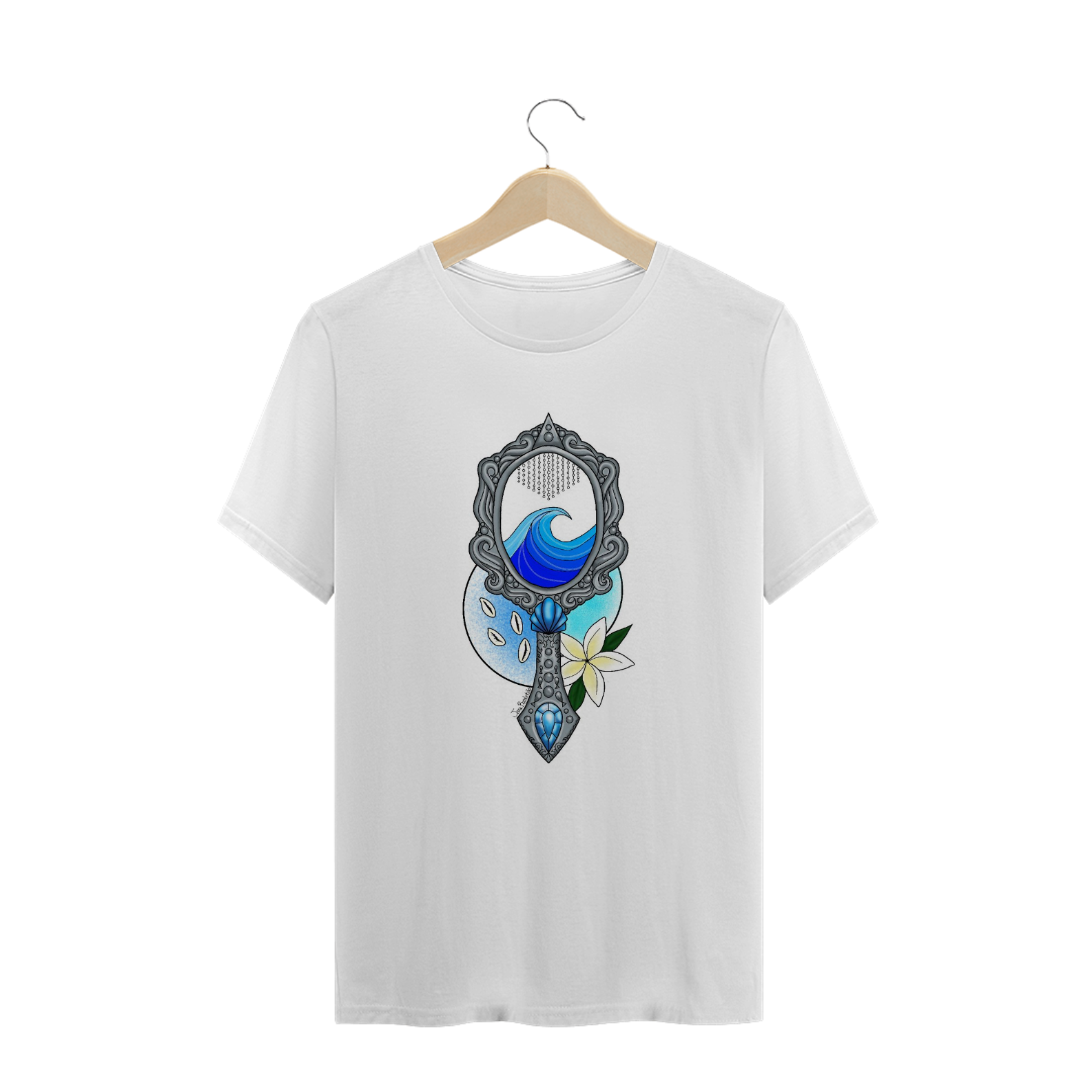 Nome do produto: Camiseta Masculina Espelho de Yemanjá