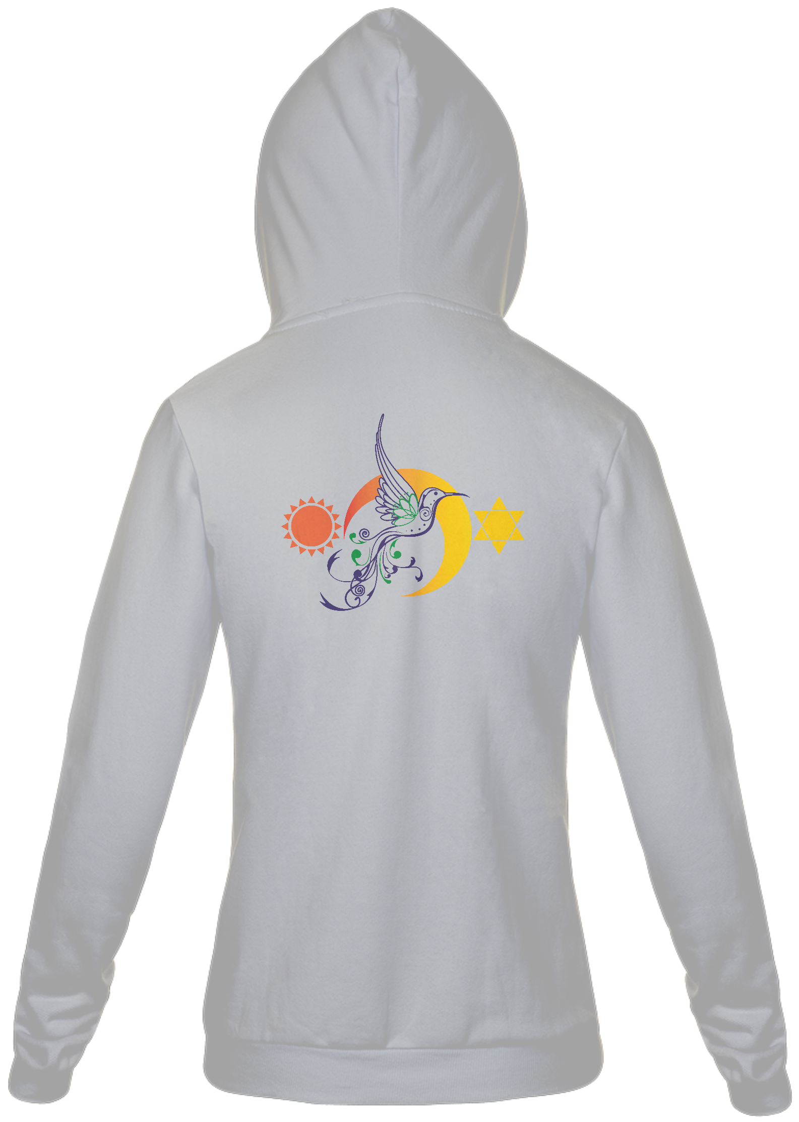 Nome do produto: Blusa de Moletom Sol, Lua e Estrela