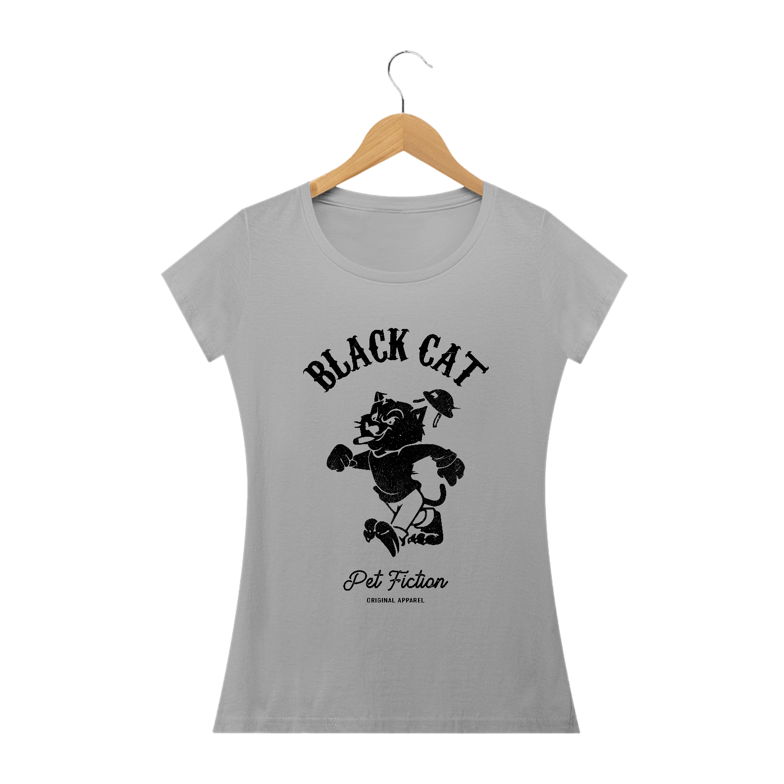 Nome do produto: BLACK CAT - BABY LOOK