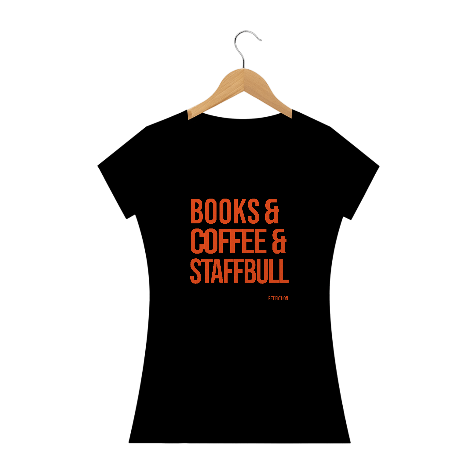 Nome do produto: BOOKS COFFEE STAFFBULL - BABY LOOK