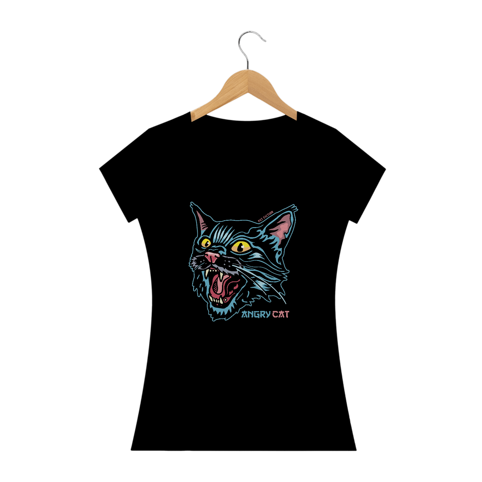 Nome do produto: ANGRY CAT - BABY LOOK