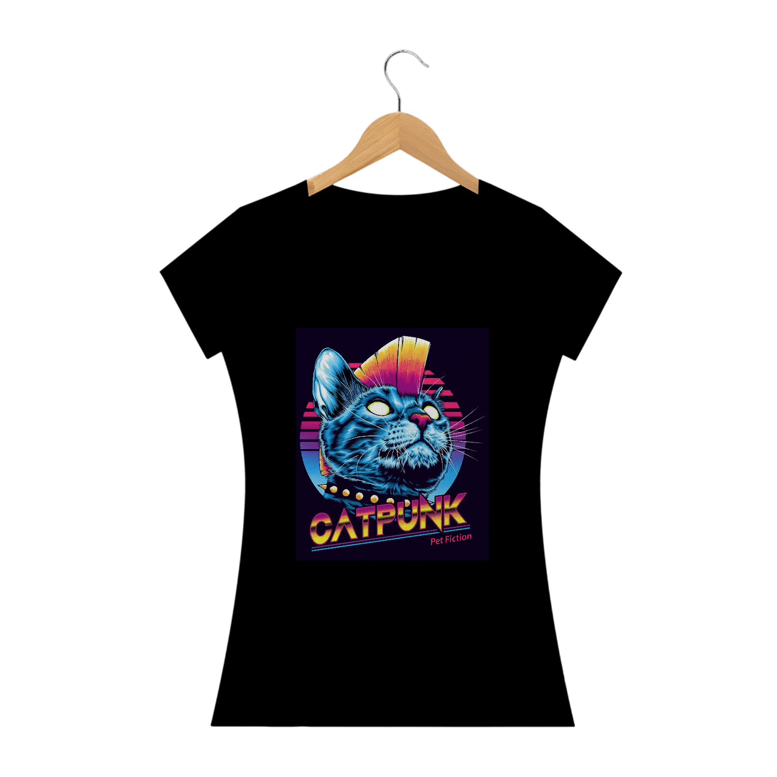 Nome do produto: CAT PUNK - BABY LOOK