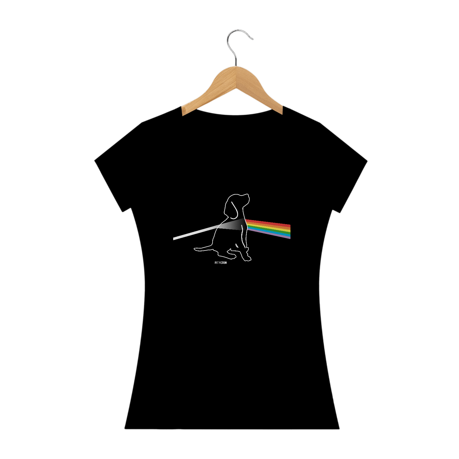Nome do produto: BEAGLE PINK FLOYD - BABY LOOK
