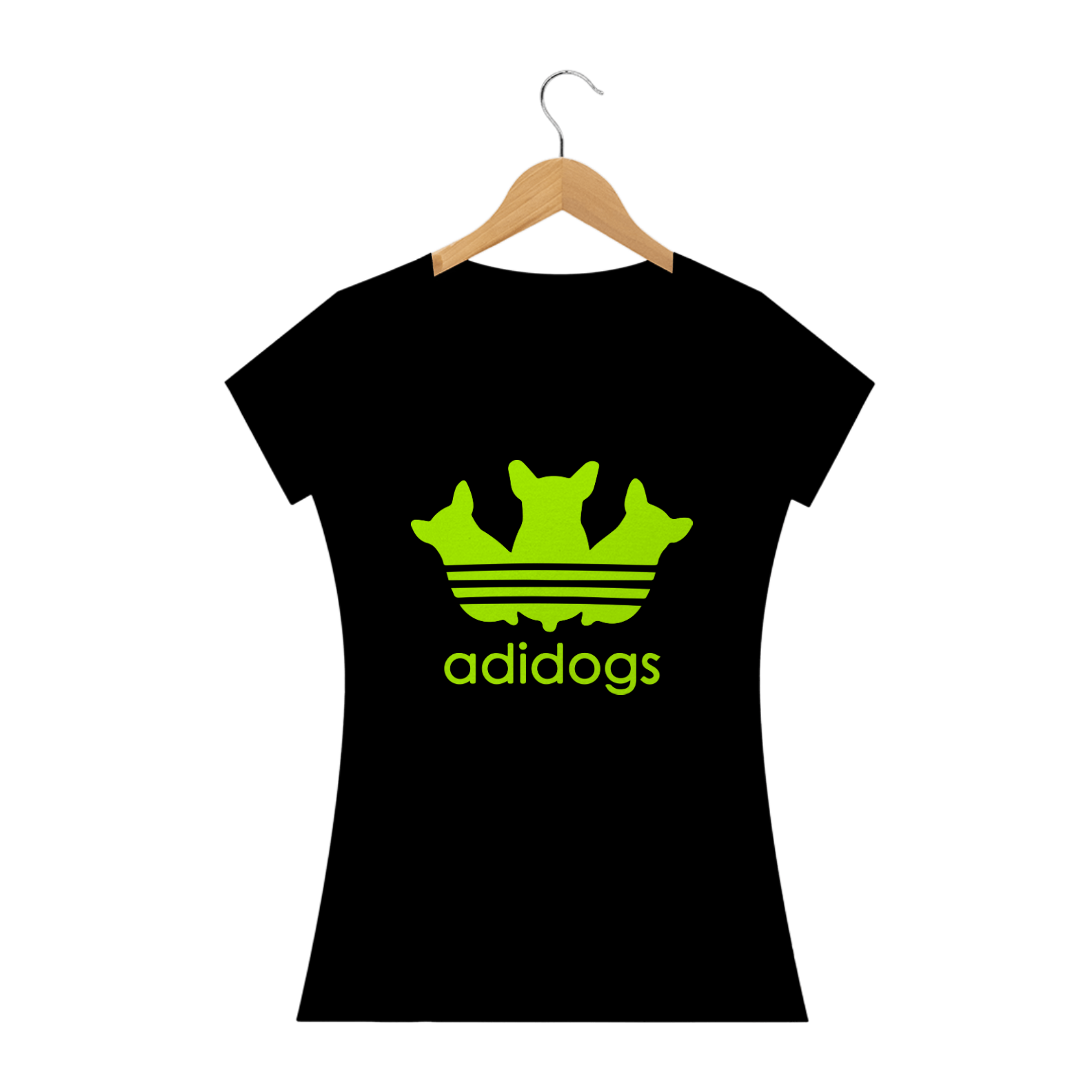 Nome do produto: ADIDOGS FLUOR YELLOW - BABY LOOK