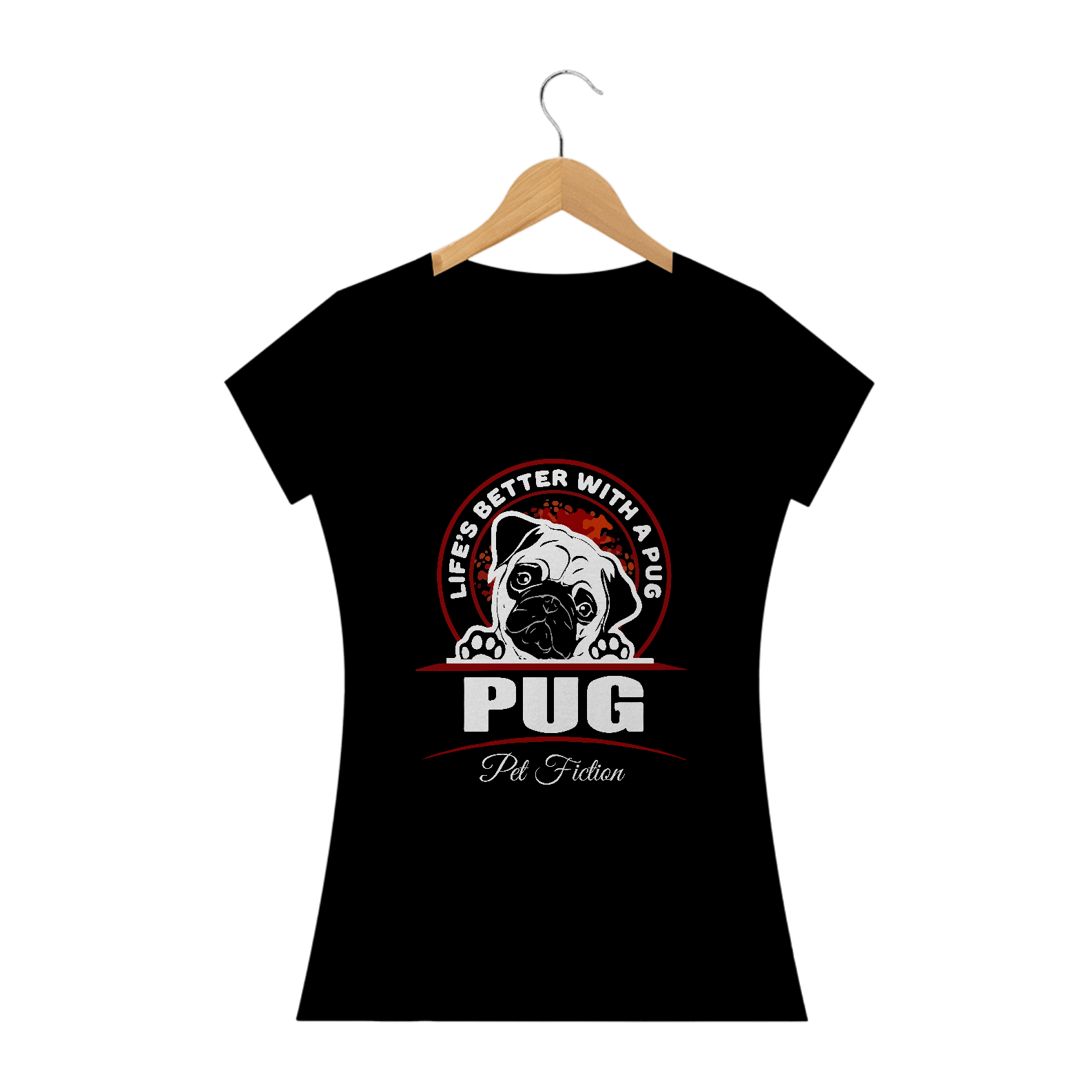 Nome do produto: PUG LIFE - BABY LOOK