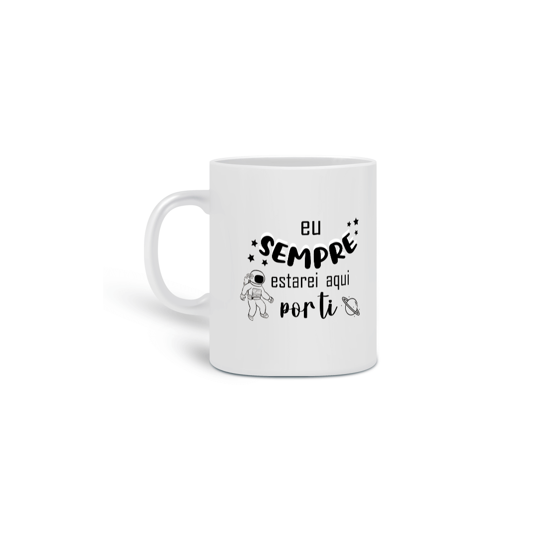 Nome do produto: Caneca O ASTEROIDE personalizada em lettering