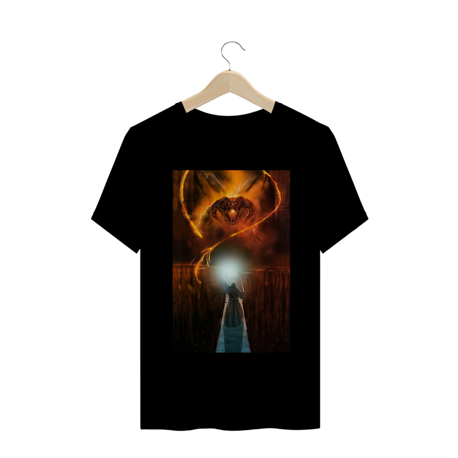 Nome do produto: Camiseta Gandalf Vs Balrog