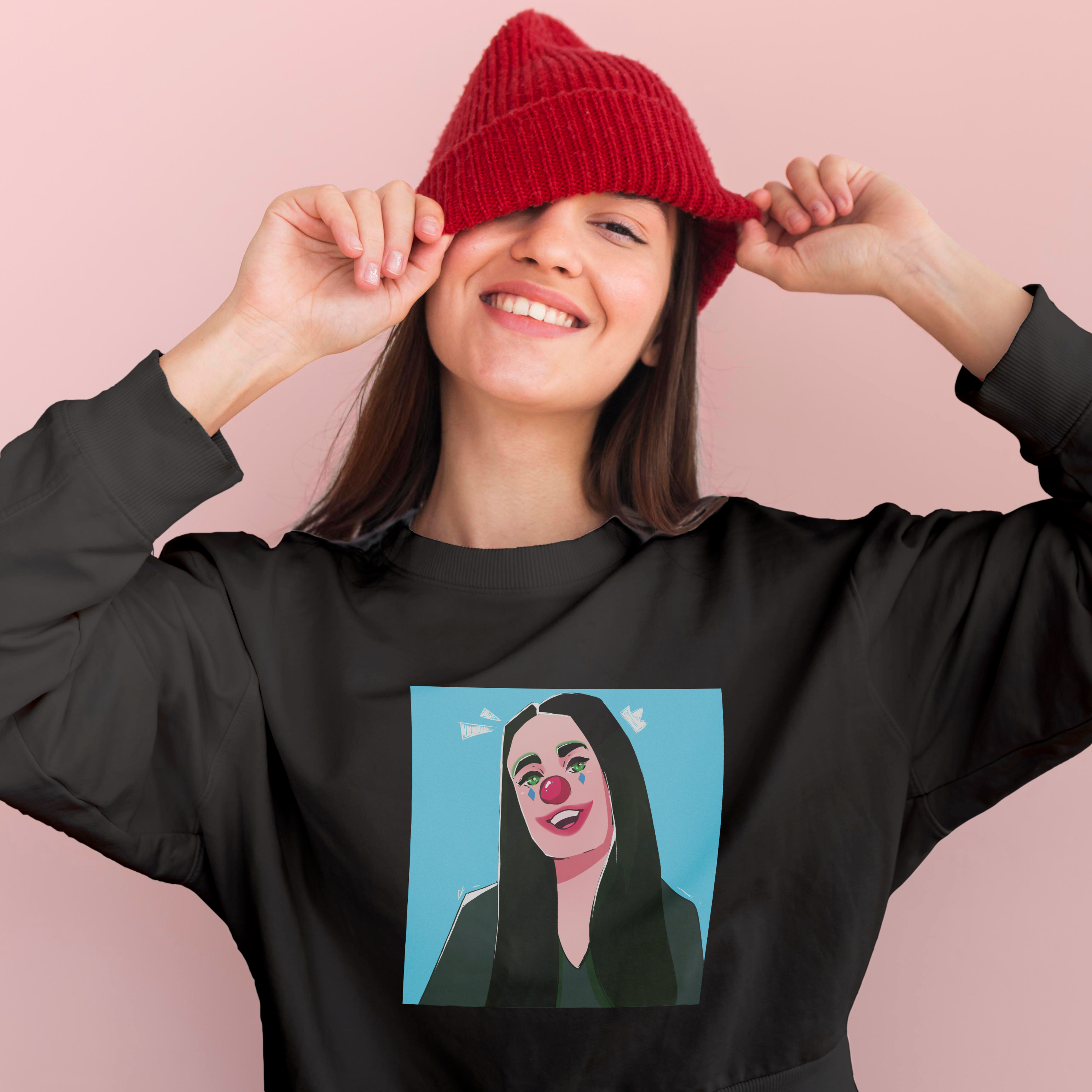 Nome do produto: Lena Palhaça - Moletom fechado UNISSEX