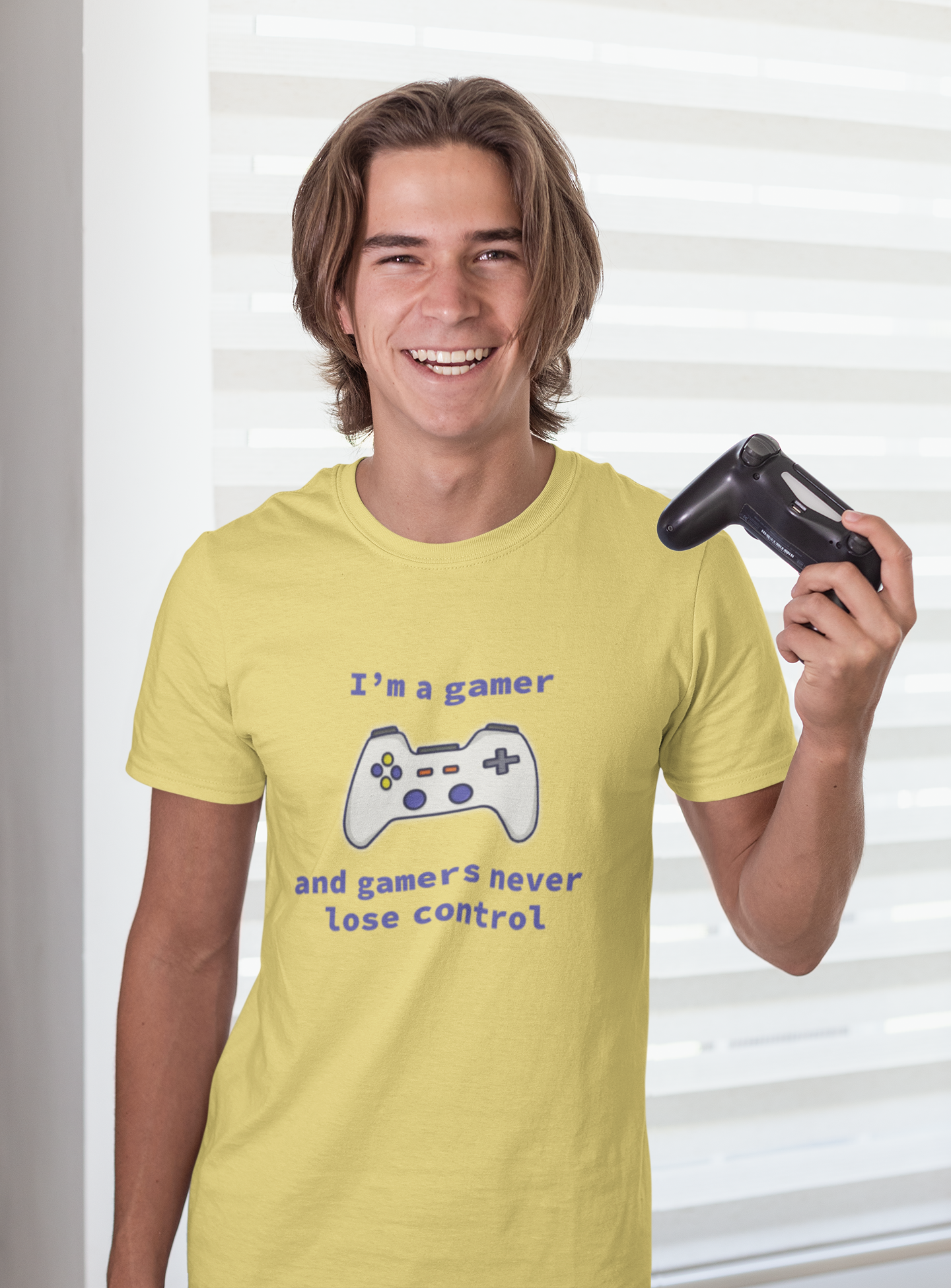 Nome do produto: Camisa Estonada Gamers Never Lose Control (Cores)