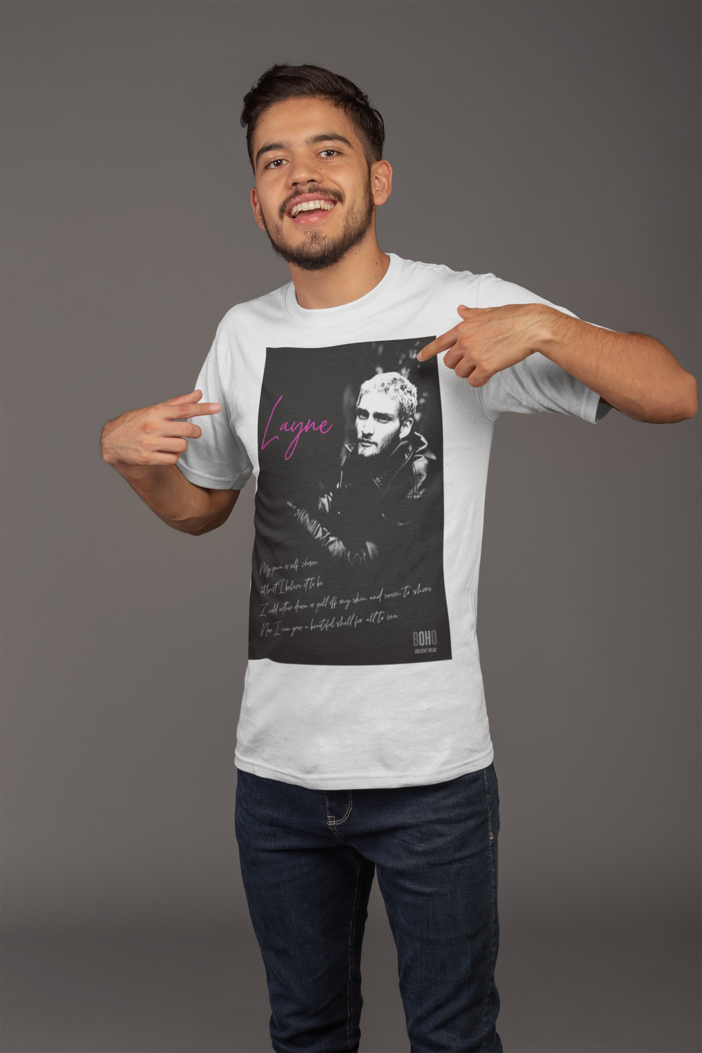 Nome do produto: Camisa Branca Layne Staley