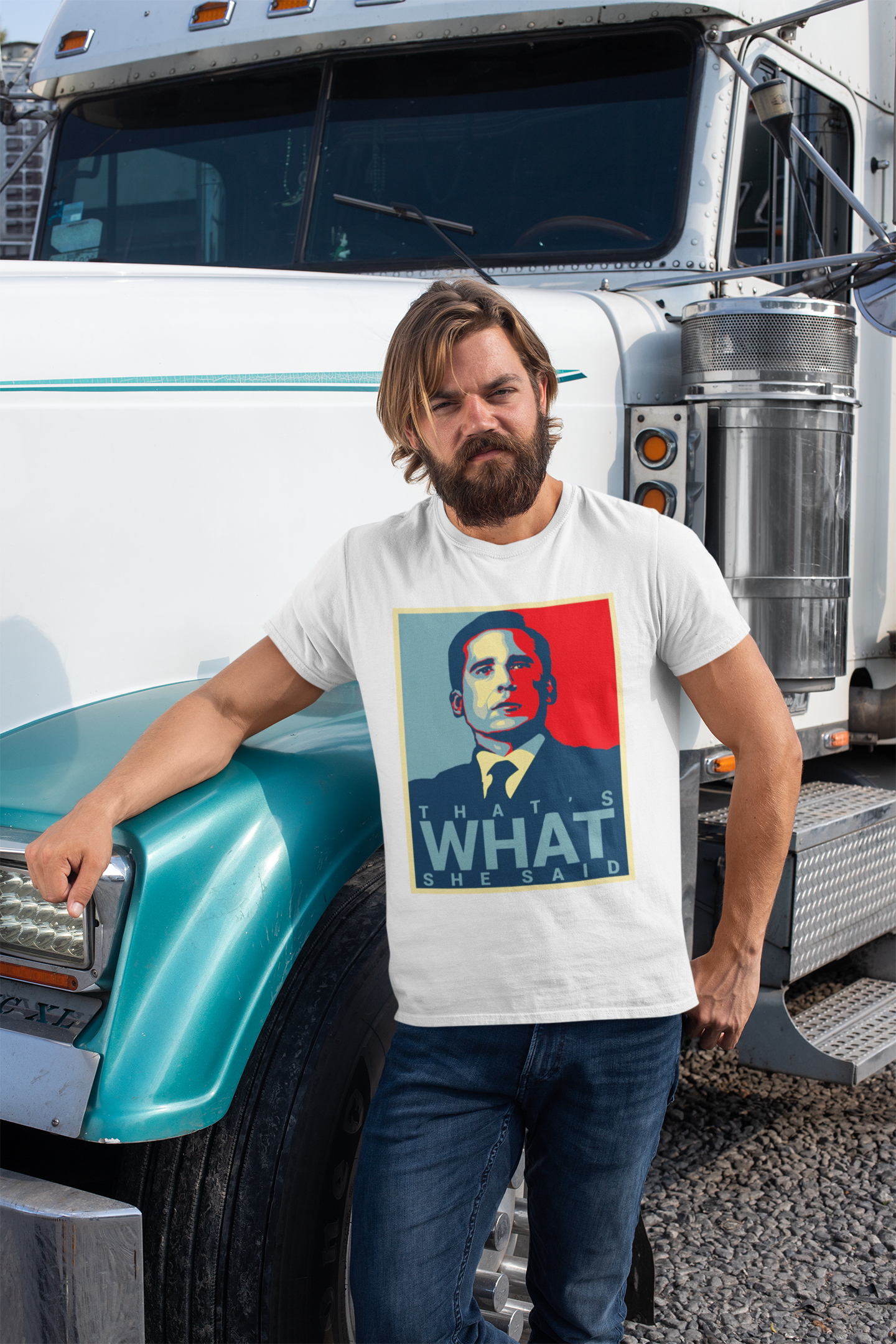 Nome do produto: Camisa Branca The Office - Michael Scott