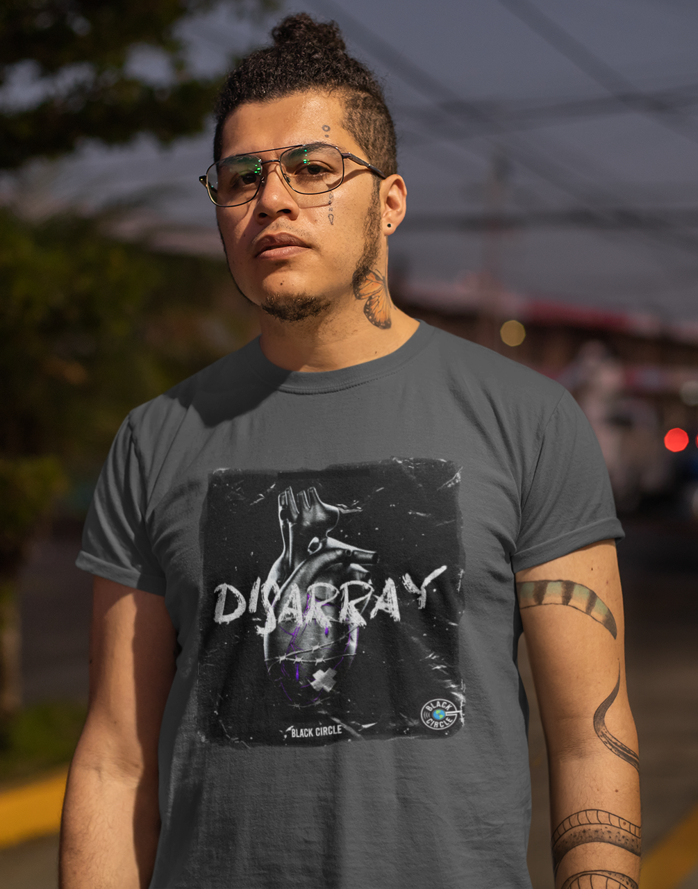Nome do produto: Camisa Estonada Black Circle Disarray (Cores)