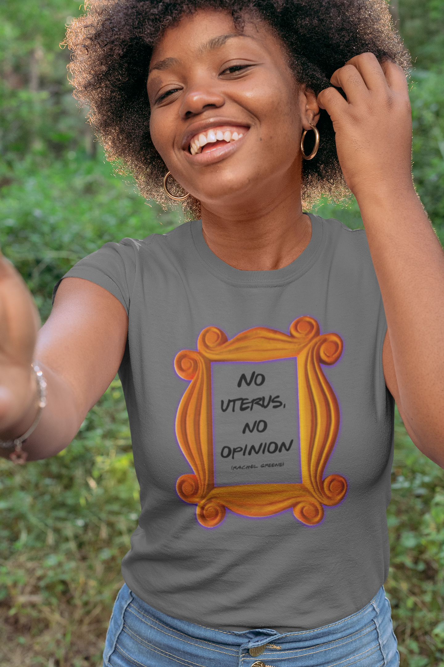 Nome do produto: Camisa Estonada Friends No uterus, no opinion (Cores) 