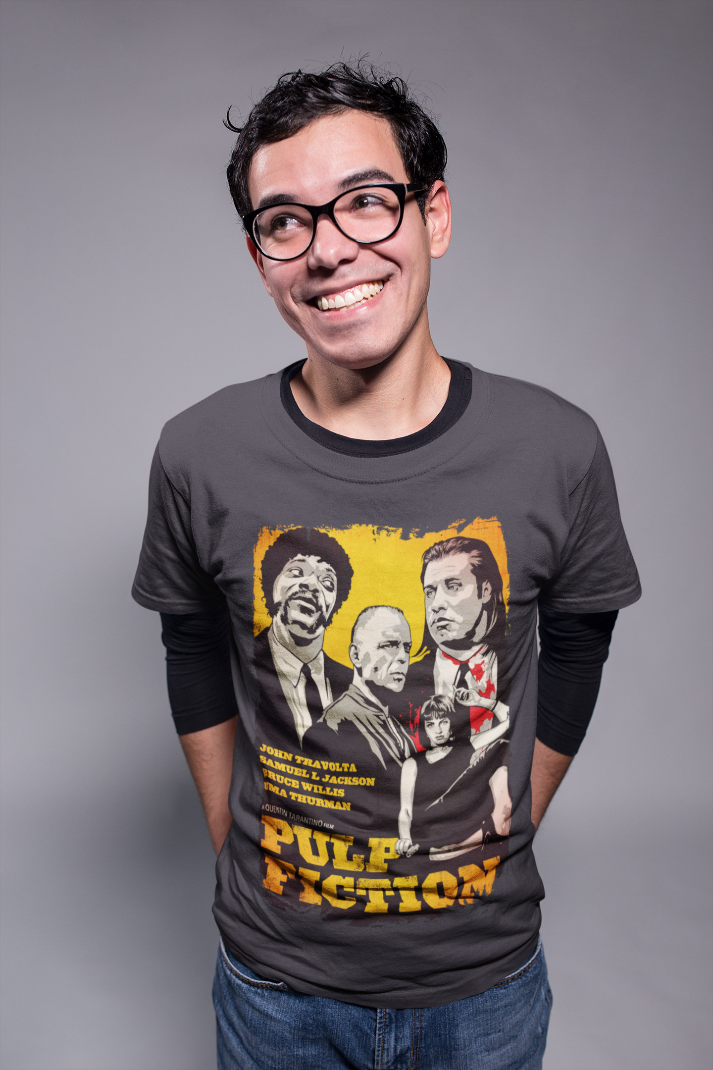 Nome do produto: Camisa ESTONADA Pulp Fiction (Cores)