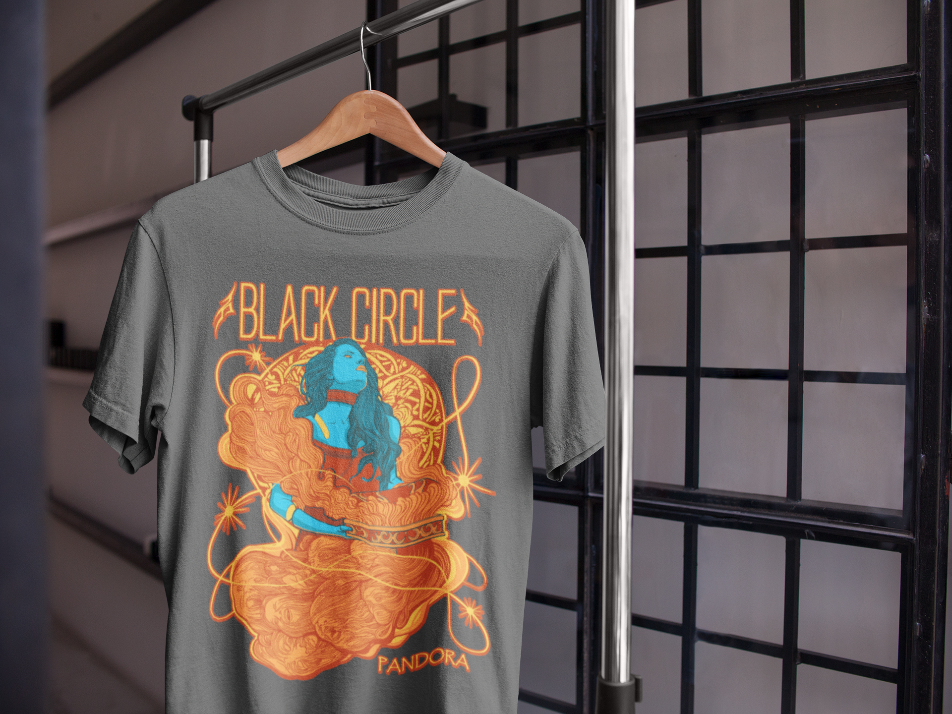 Nome do produto: Camisa ESTONADA Black Circle Pandora (Cores)