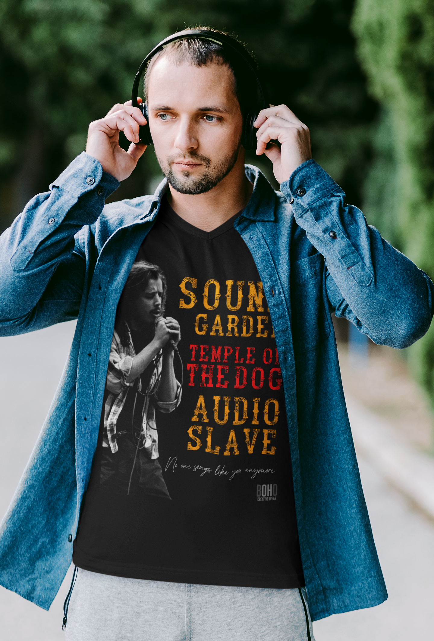 Nome do produto: Camisa Preta Chris Cornell