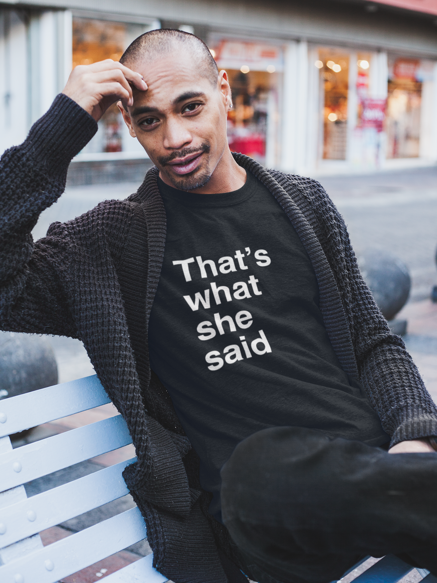 Nome do produto: Camisa Preta The Office - That\'s What She Said